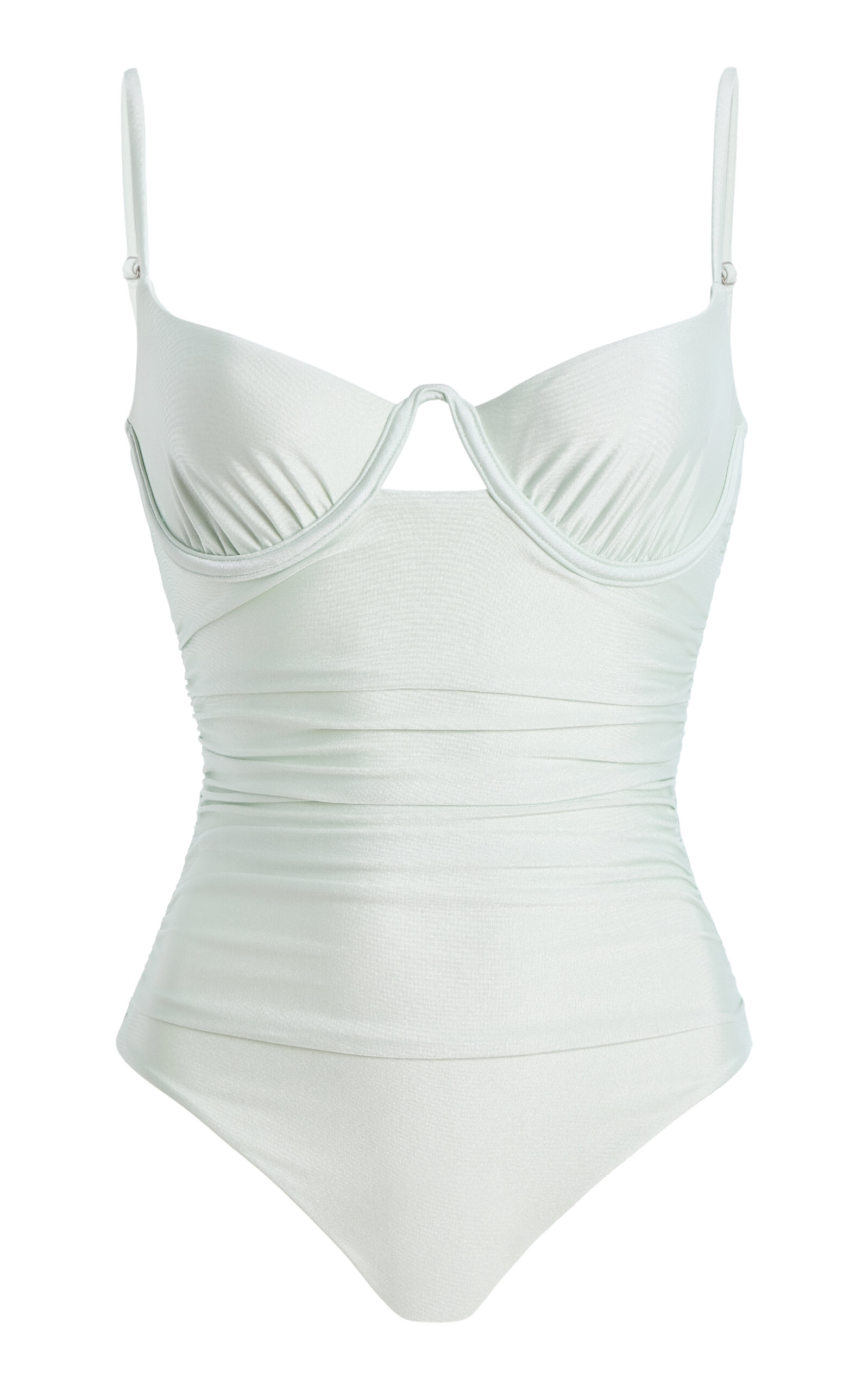 SIMKHAI Laine Ruched One-Piece Swimsuit - Women's Clothing