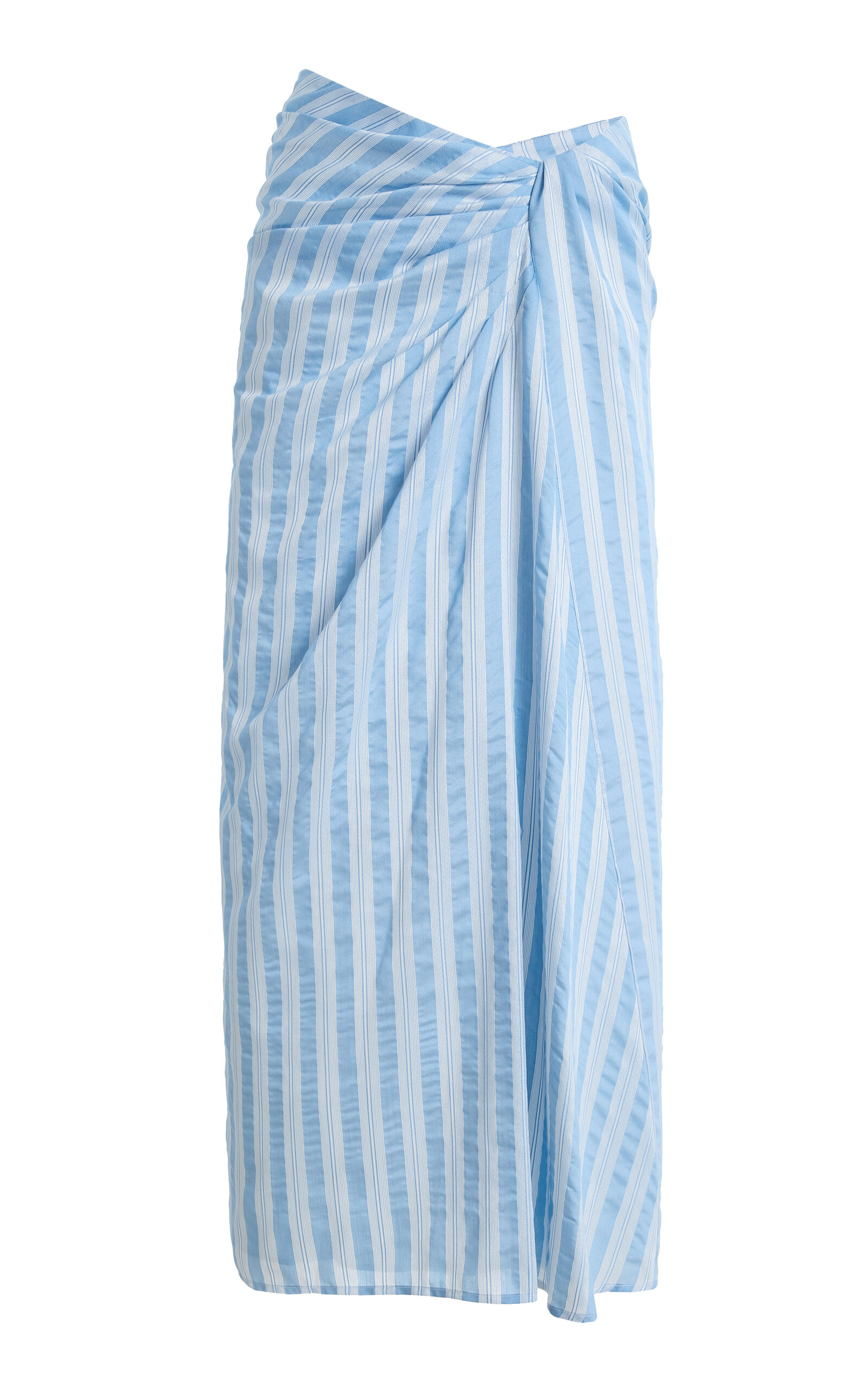 SIMKHAI Liorra Yarn-Dyed Jersey Midi Skirt - Moda Operandi