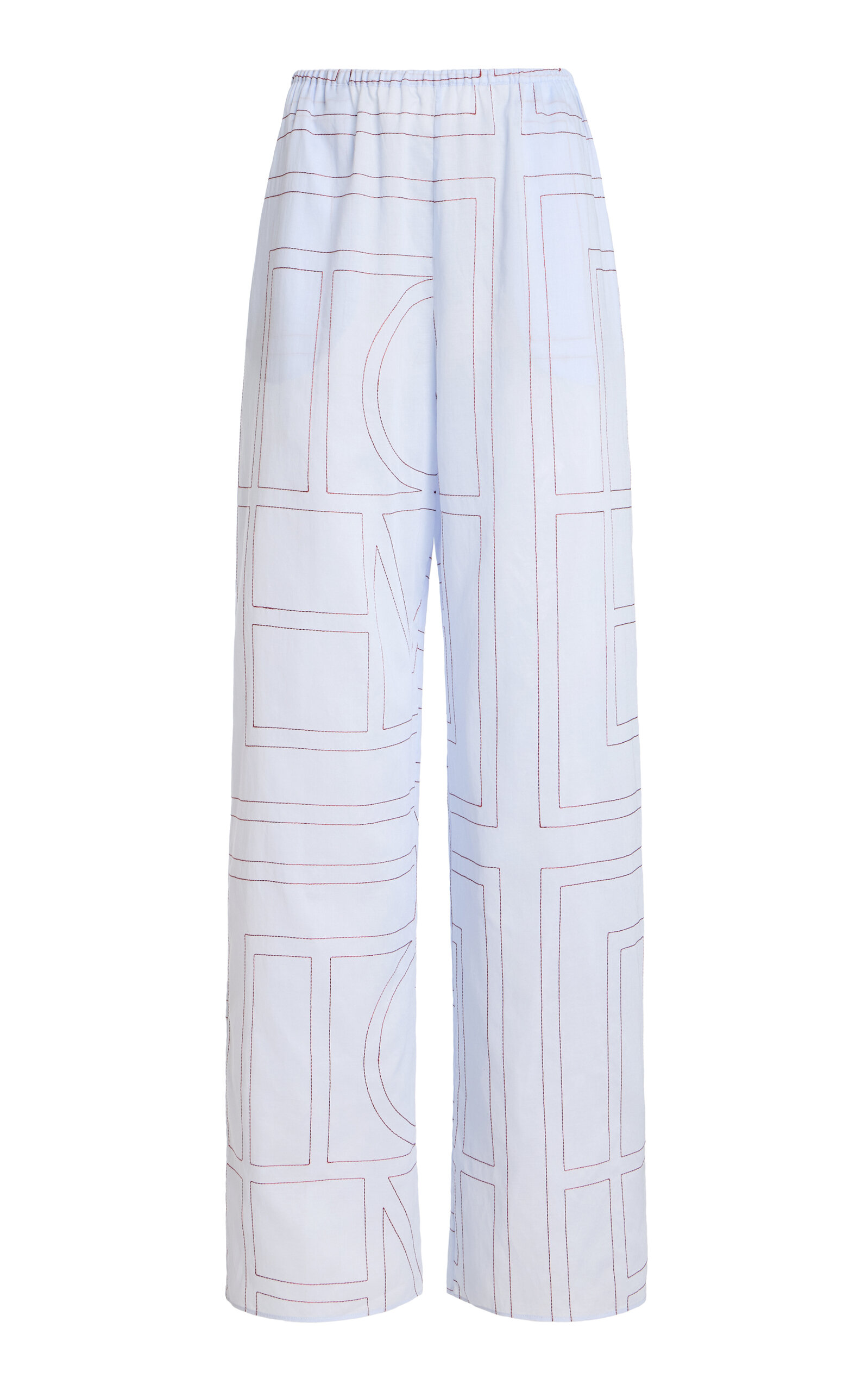 Toteme Monogram Cotton-Blend PJ Bottoms
