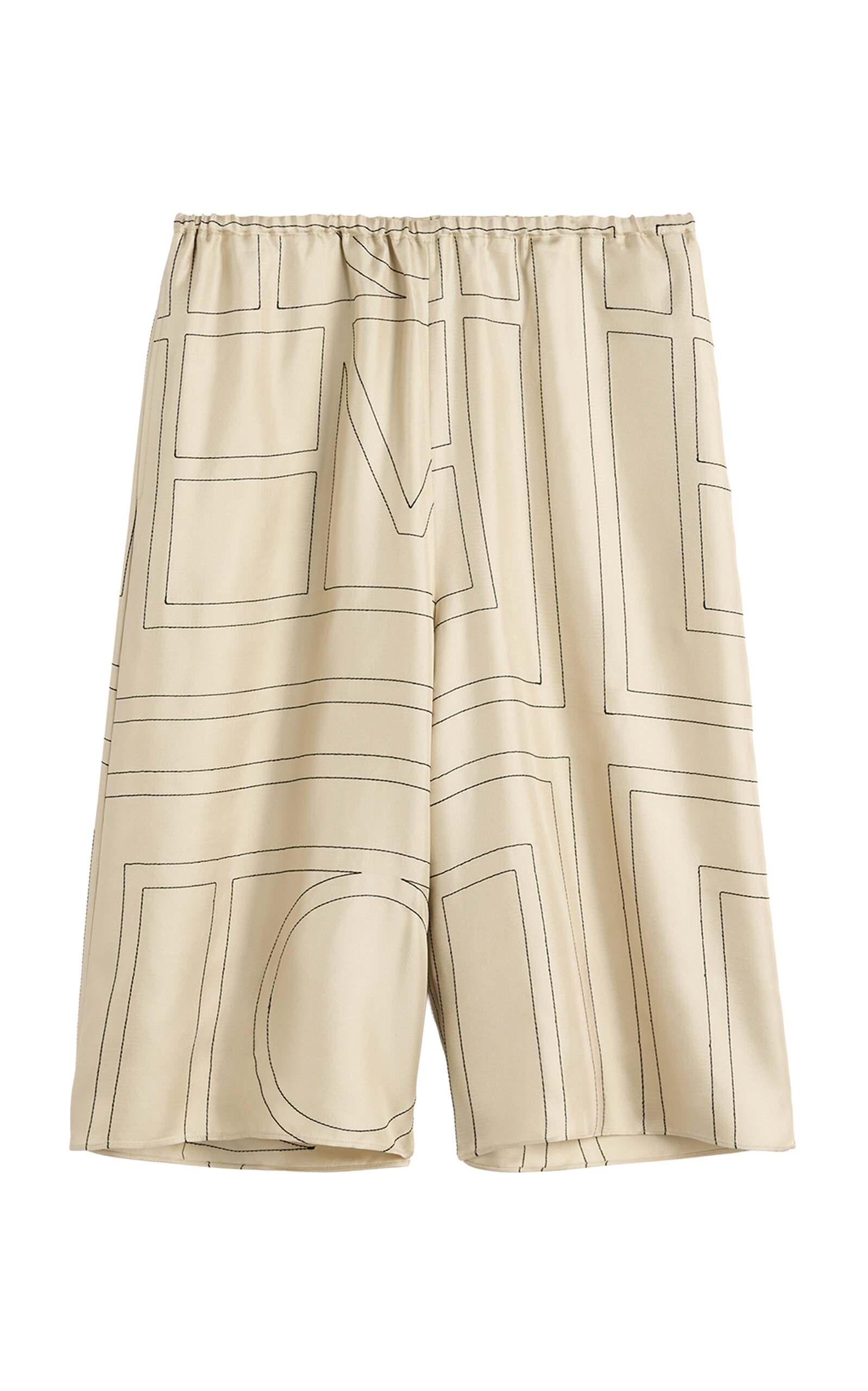 Toteme Monogram Silk Pajama Culottes