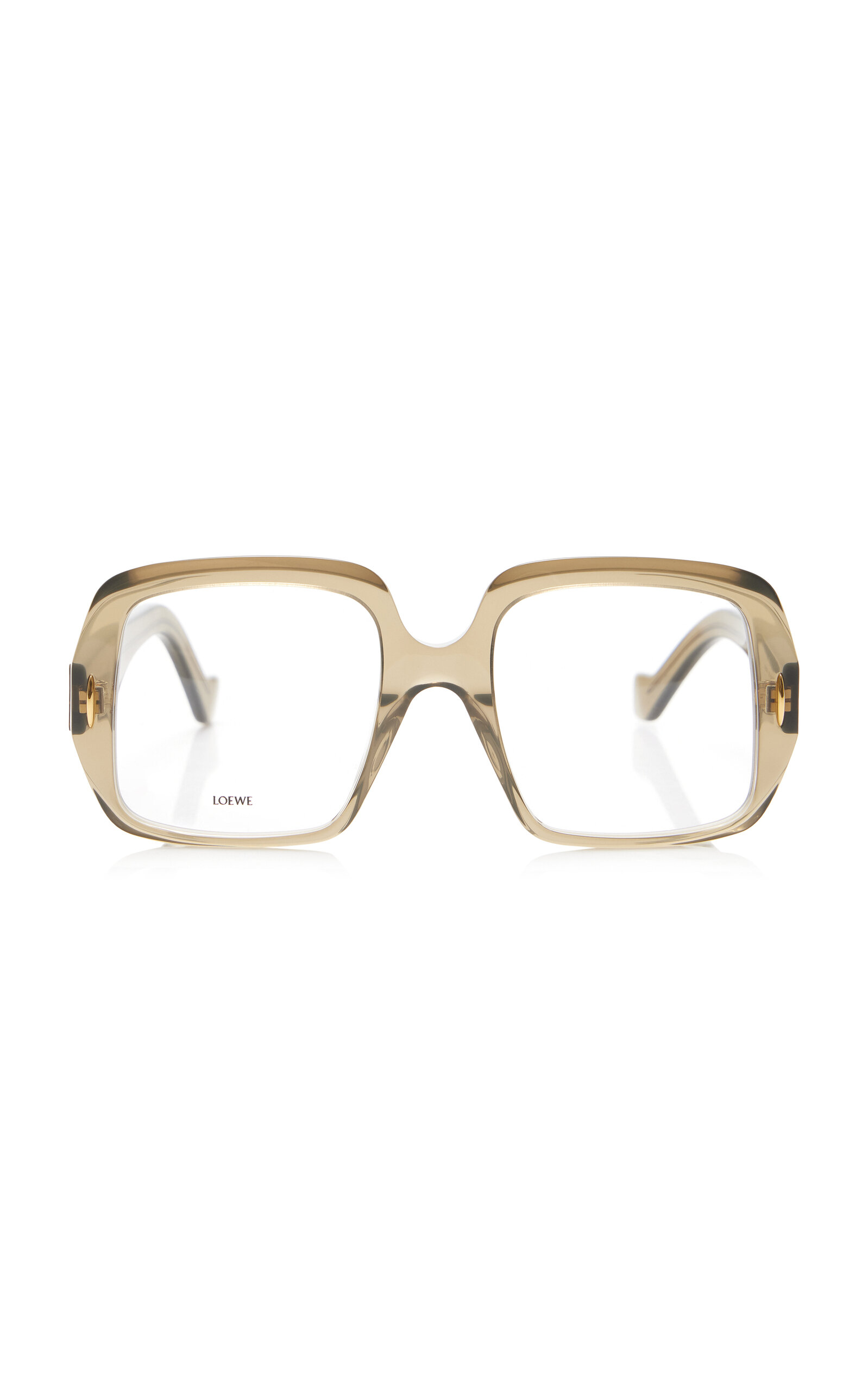 Loewe Anagram Square-frame Acetate Sunglasses In Neutral