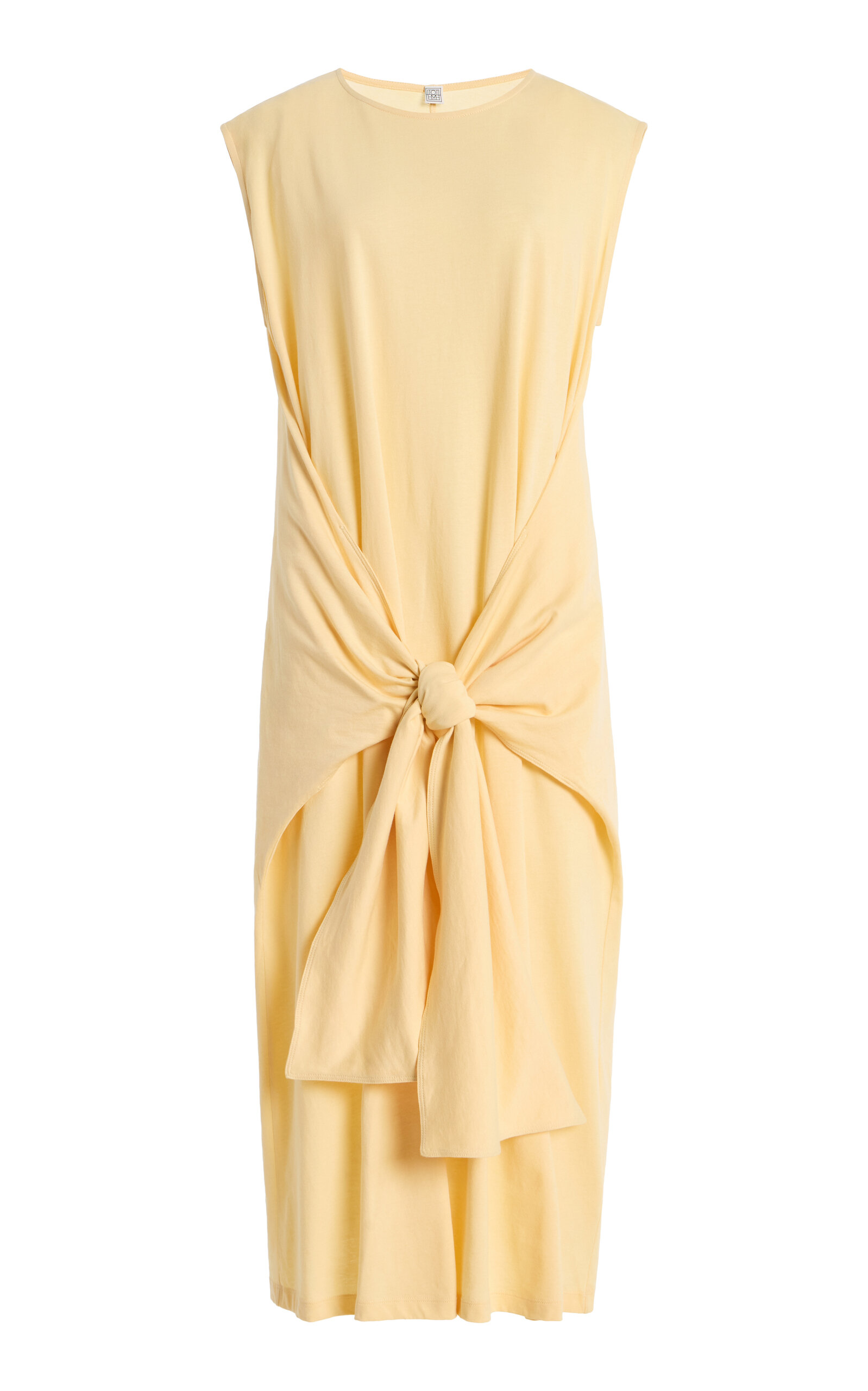 Toteme Tie-Detailed Jersey Midi Dress