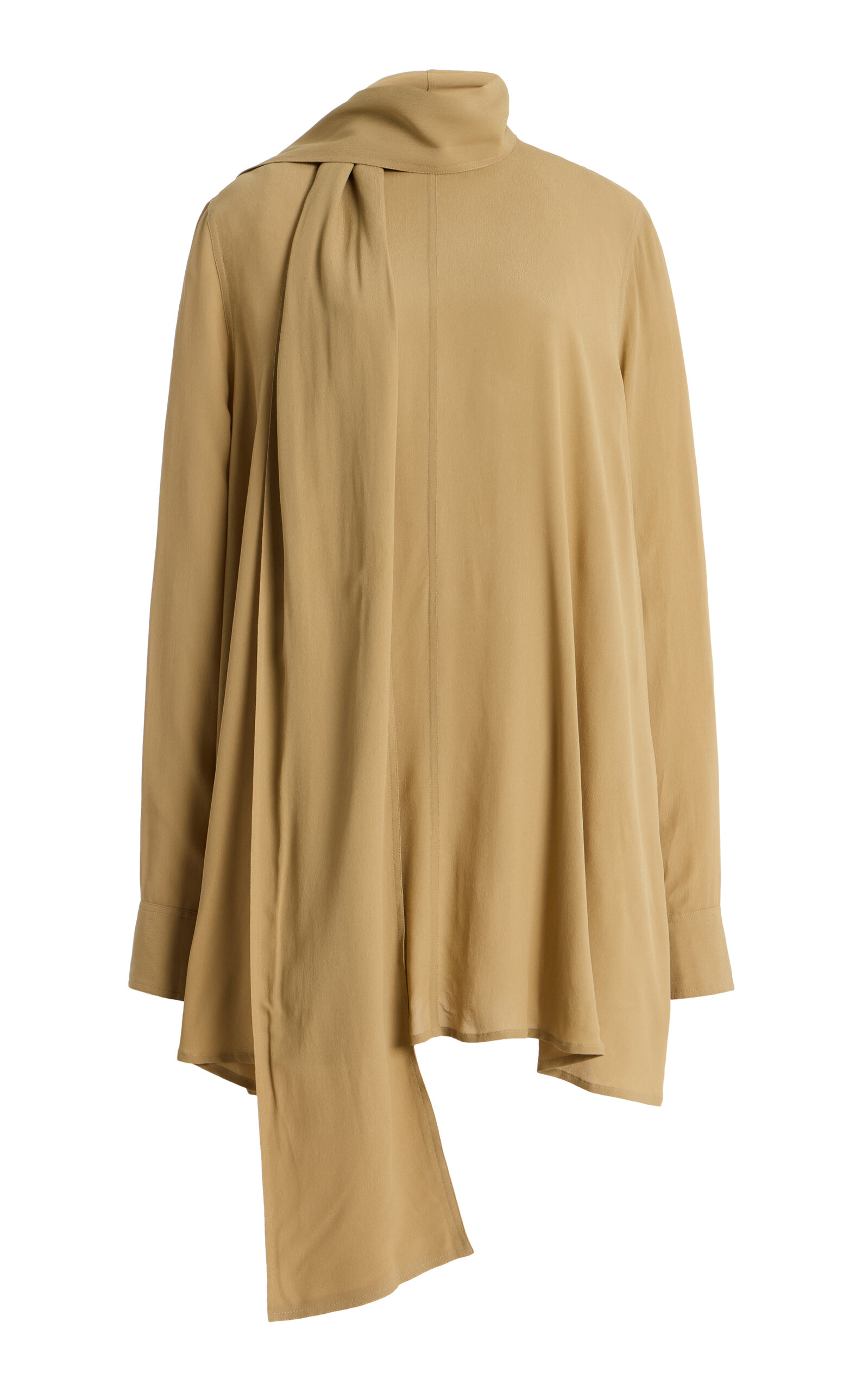 Toteme Scarf-Neck Crepe Top - Moda Operandi