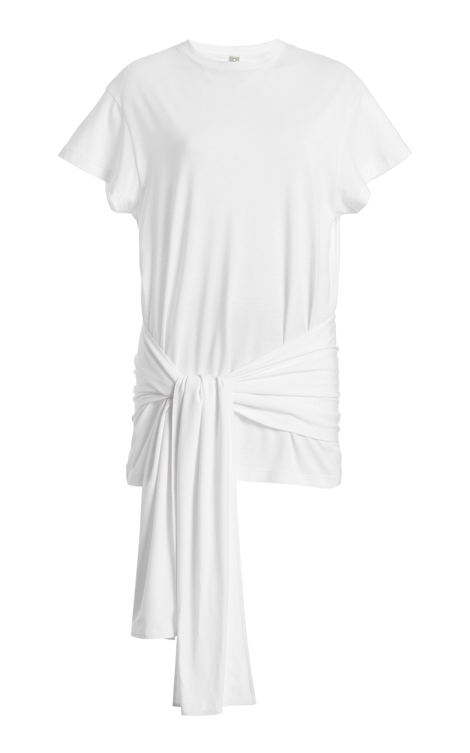 Toteme Tie-Detailed Tencel Jersey T-Shirt
