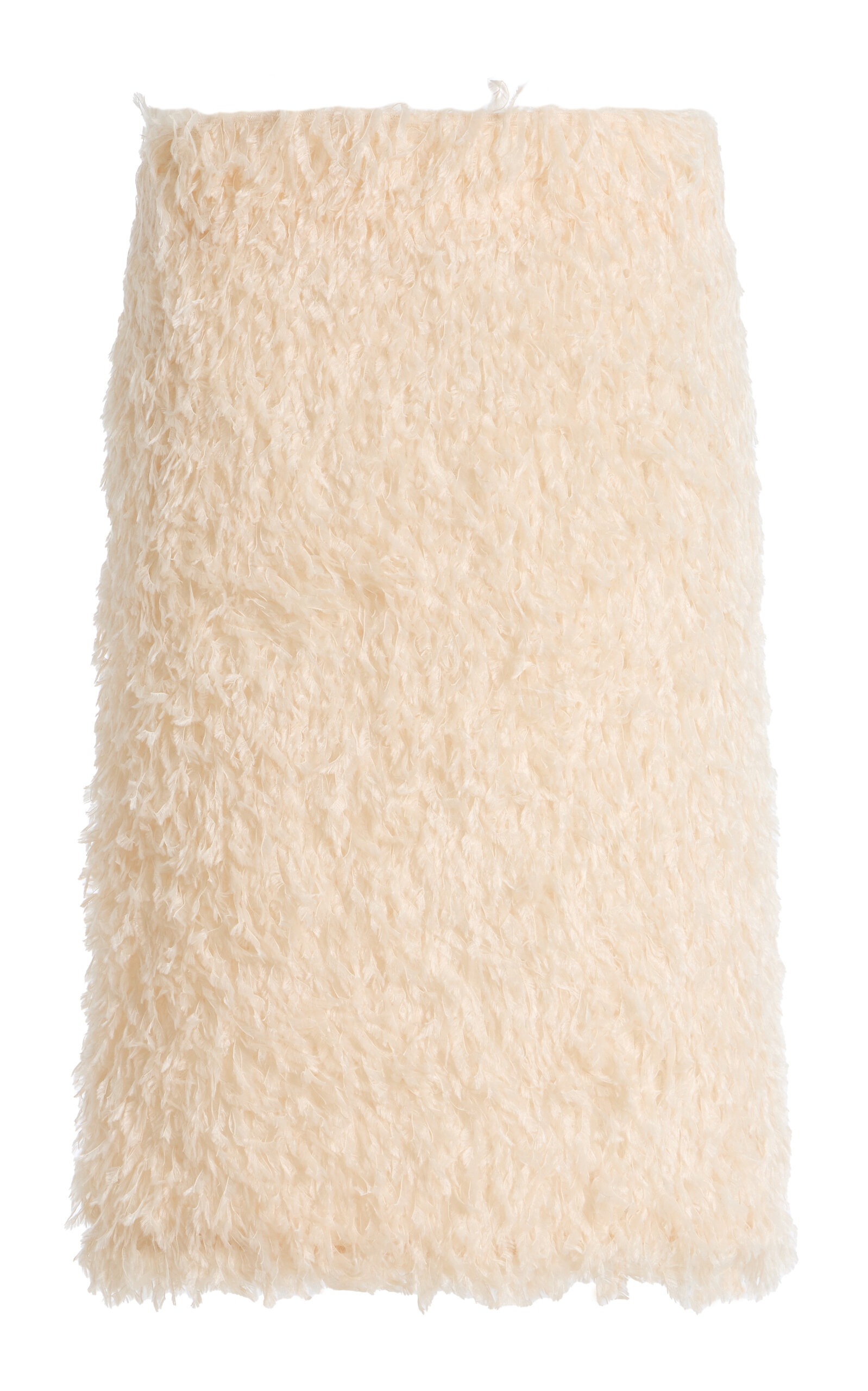 Toteme Feathered-Jersey Midi Skirt