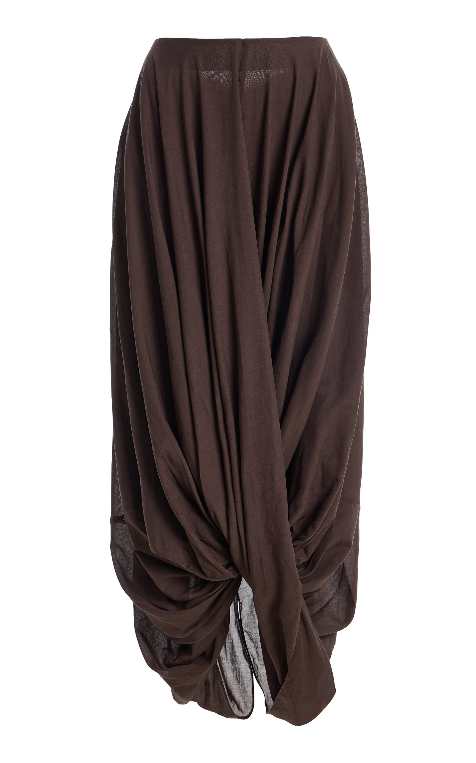 Toteme Cocoon Ruffled Jersey Midi Skirt - Moda Operandi