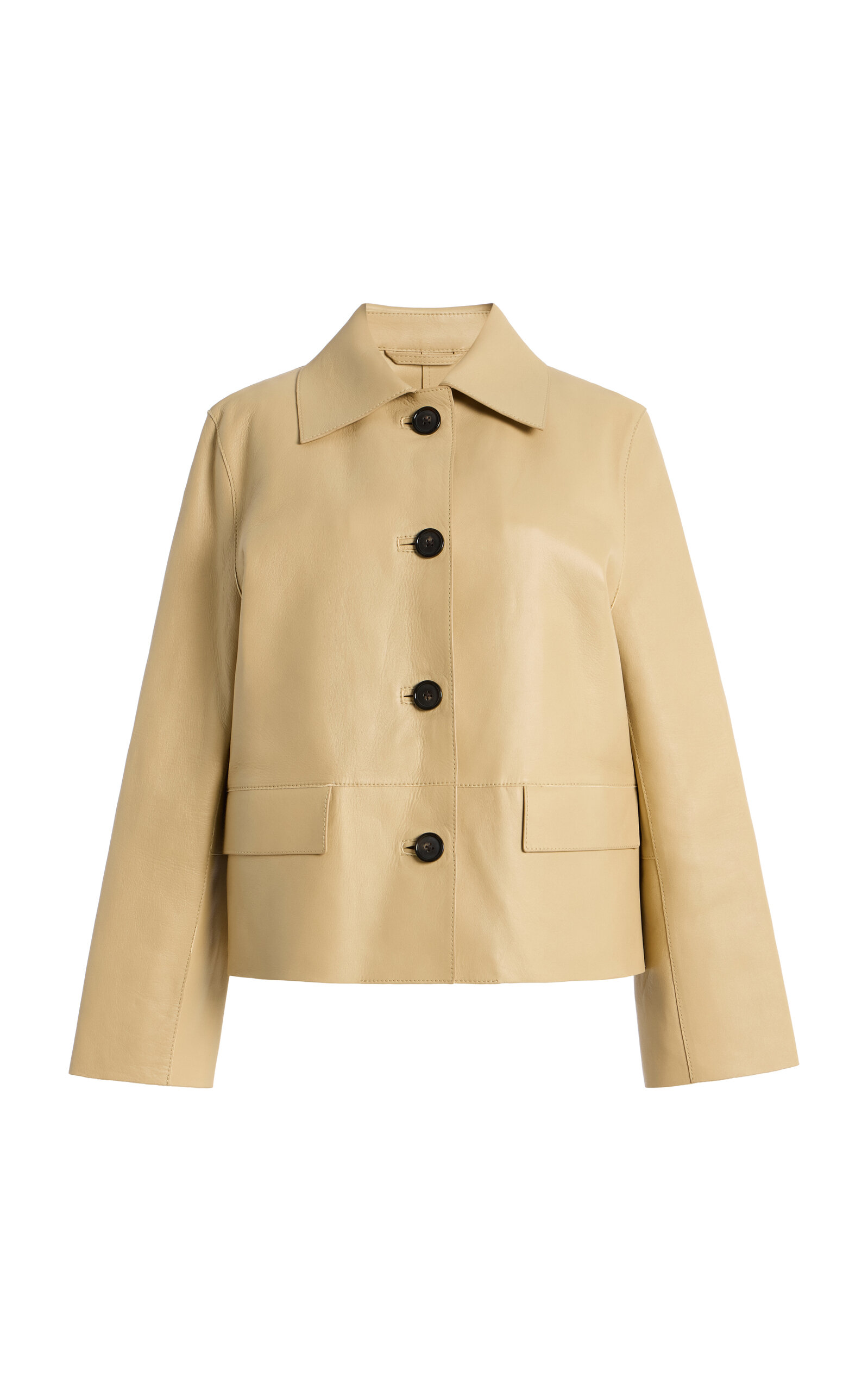 Toteme Bonded Leather Car Jacket | Thumbnail 7 Toteme Bonded Leather Car Jacket | Thumbnail 7