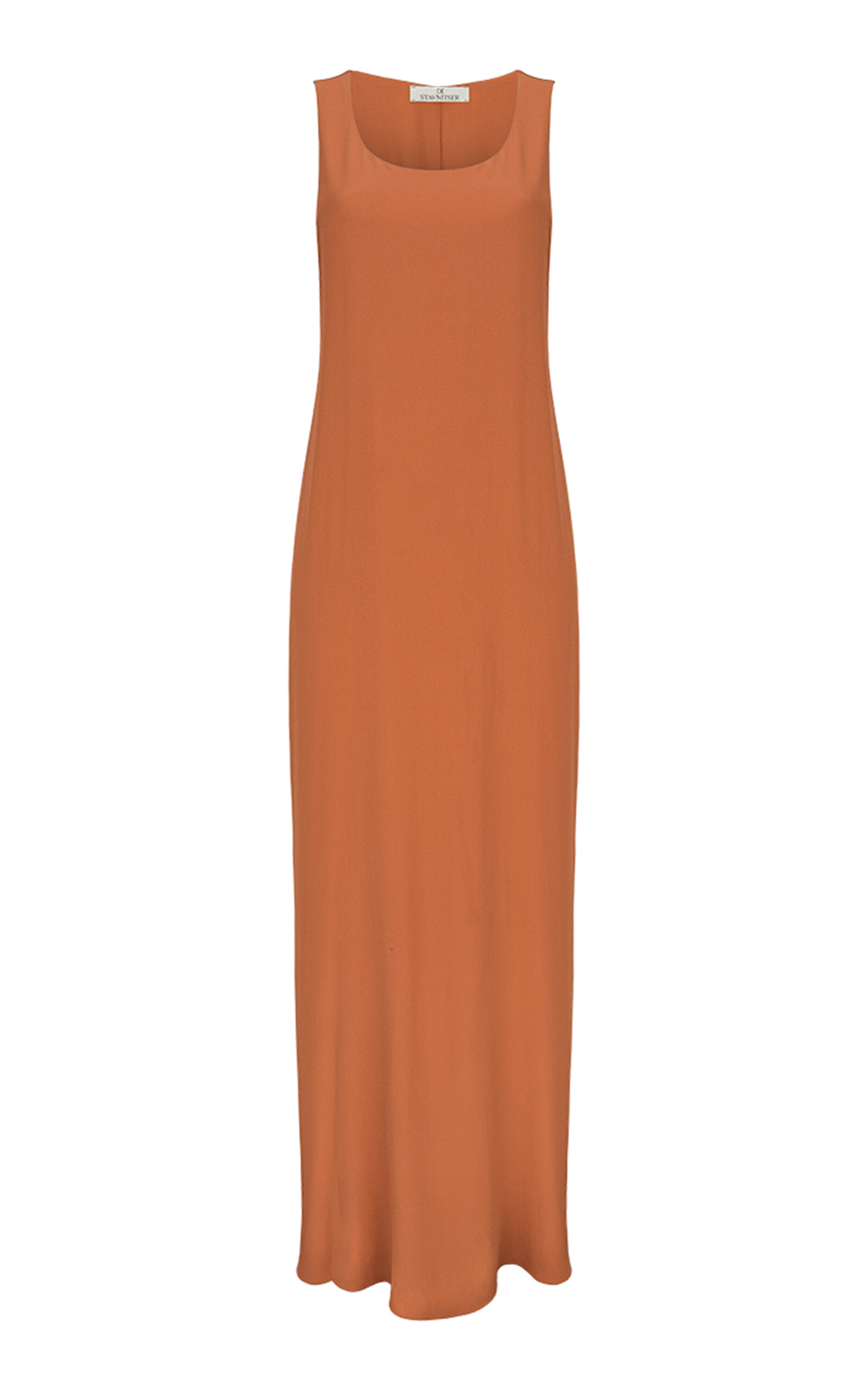 Di Stavnitser Vera Scoop-neck Gown In Orange