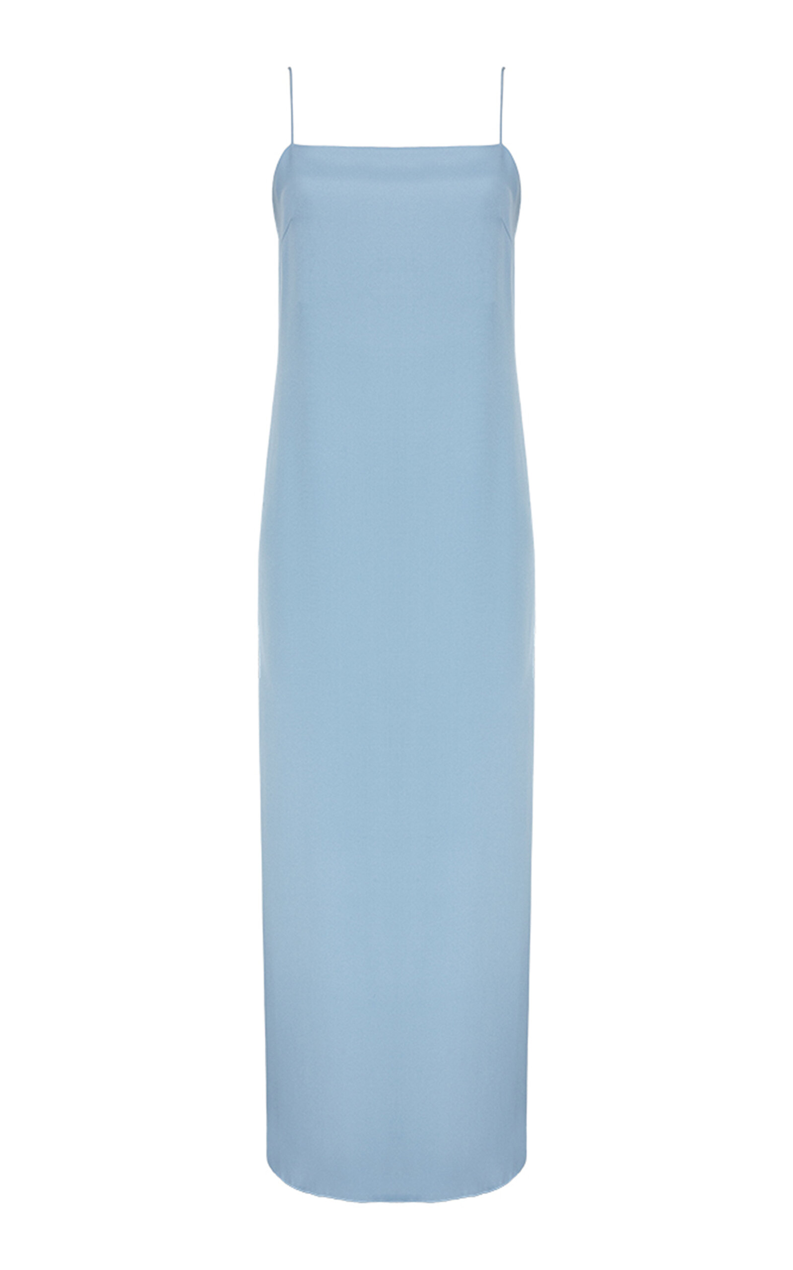 Di Stavnitser Casablanca Sleeveless Silk Gown In Blue