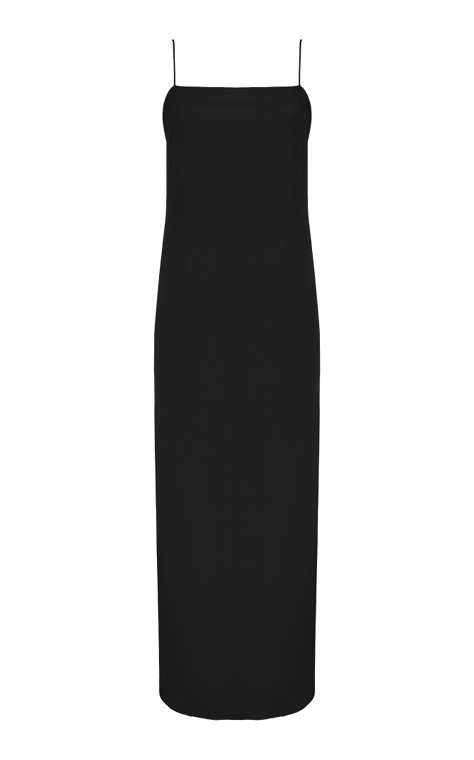 Di Stavnitser Casablanca Sleeveless Silk Gown In Black