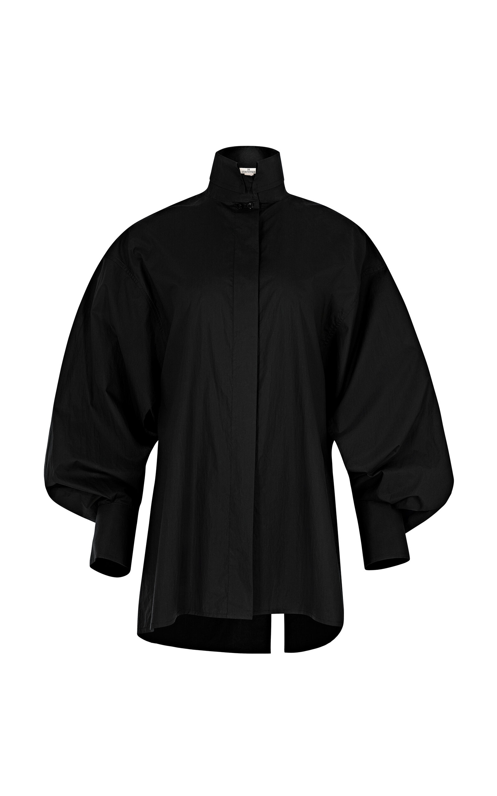 Di Stavnitser Milena High-neck Cotton Top In Black