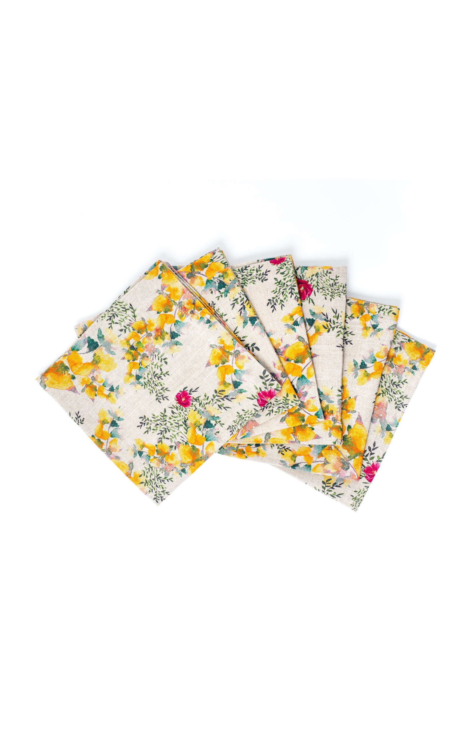Sophie Williamson Design Set-of-Six Linen Napkins - Multi