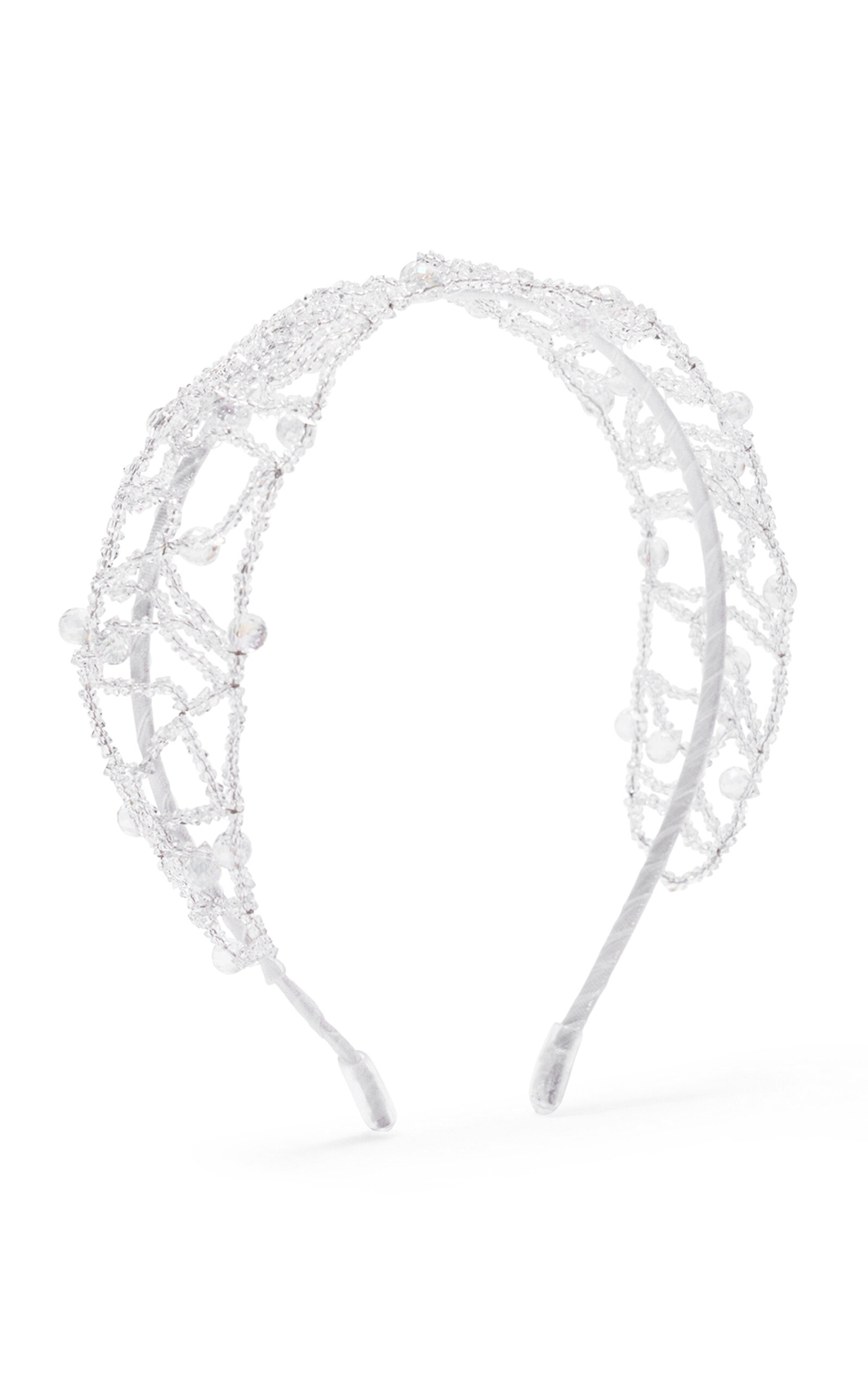Emm Kuo Crystal-Embellished Satin Headband
