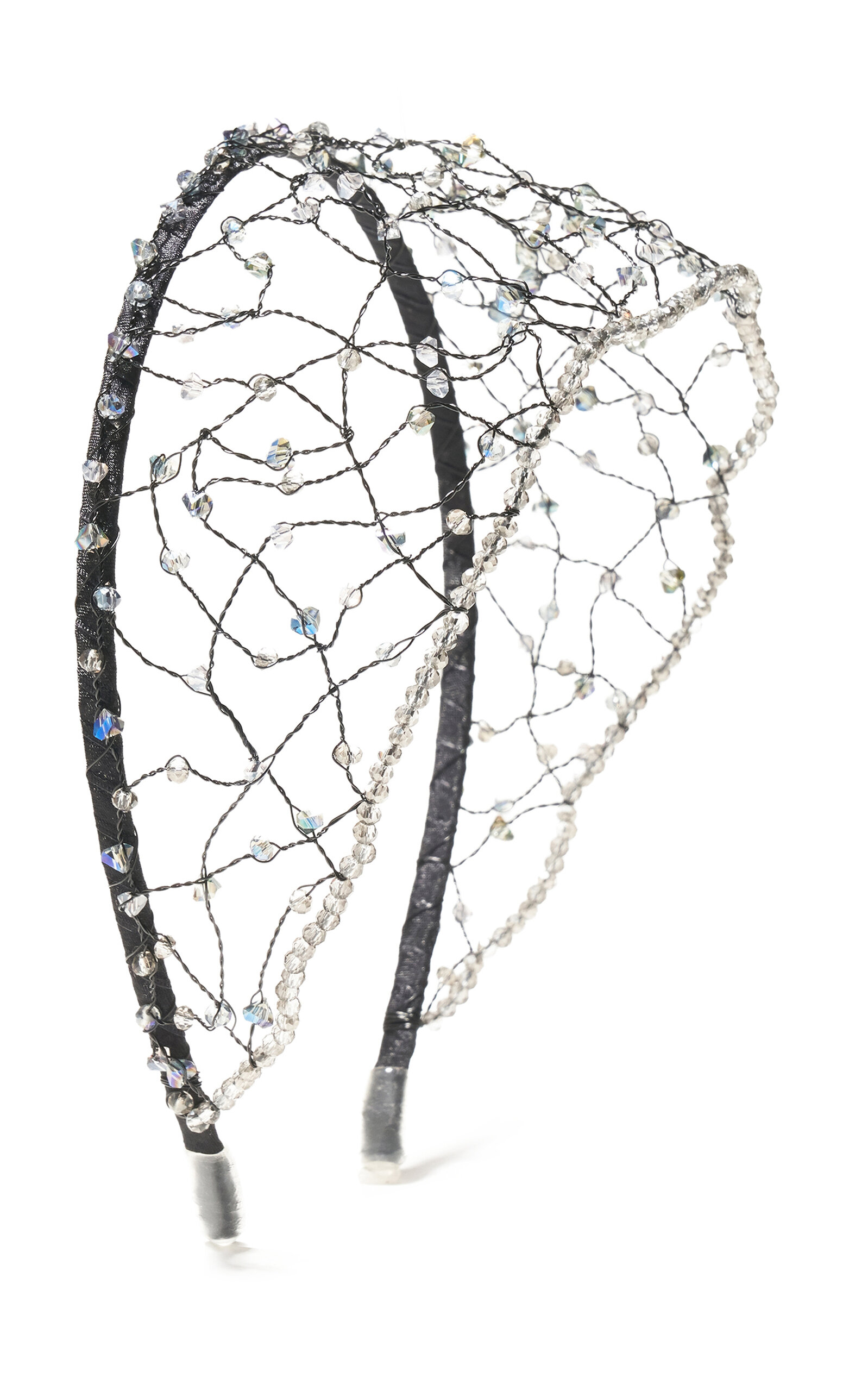 Emm Kuo Crystal-Embellished Satin Headband - Moda Operandi