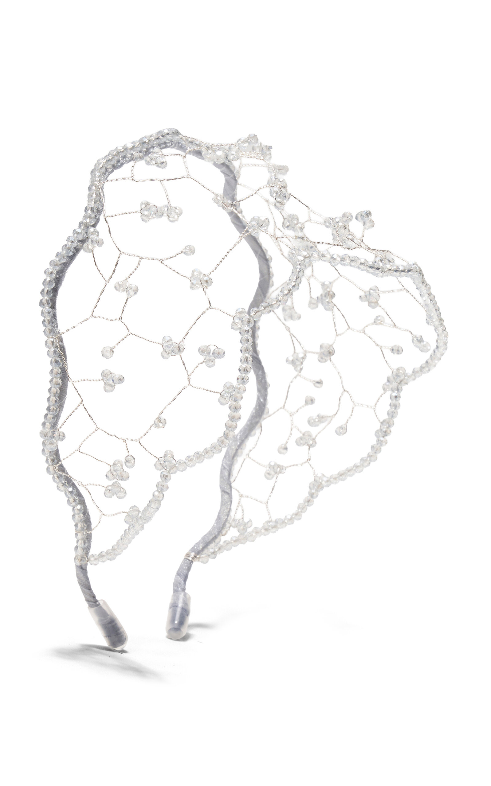 Emm Kuo Crystal-Embellished Satin Headband