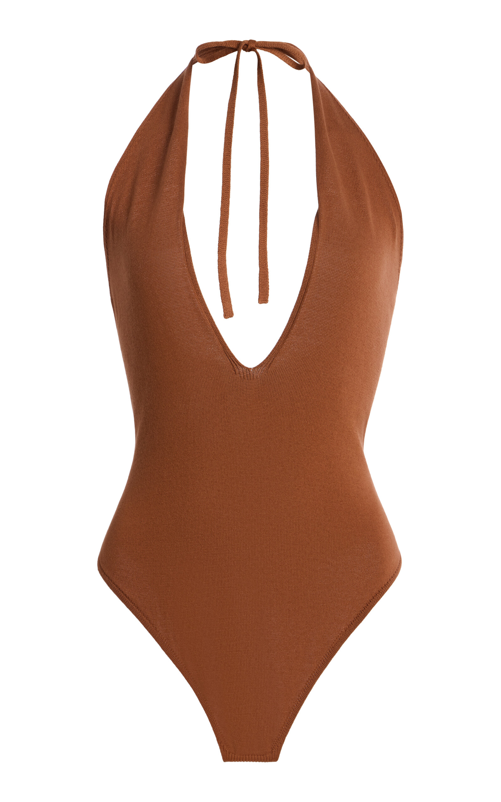 LA VESTE Exclusive La Isla Knit Cotton Polo Bodysuit