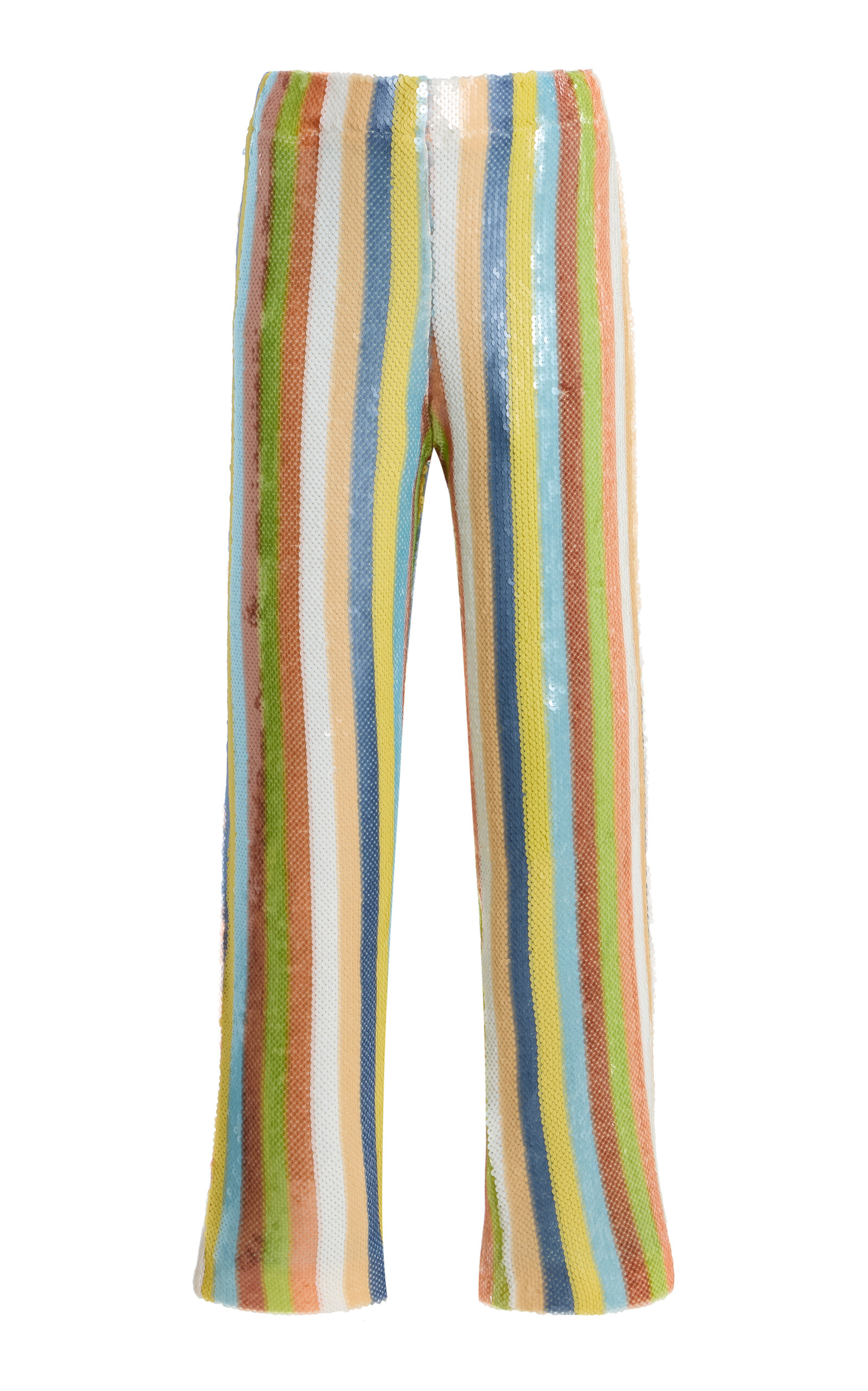 LA VESTE Exclusive La Isla Sequinned Straight-Leg Pants