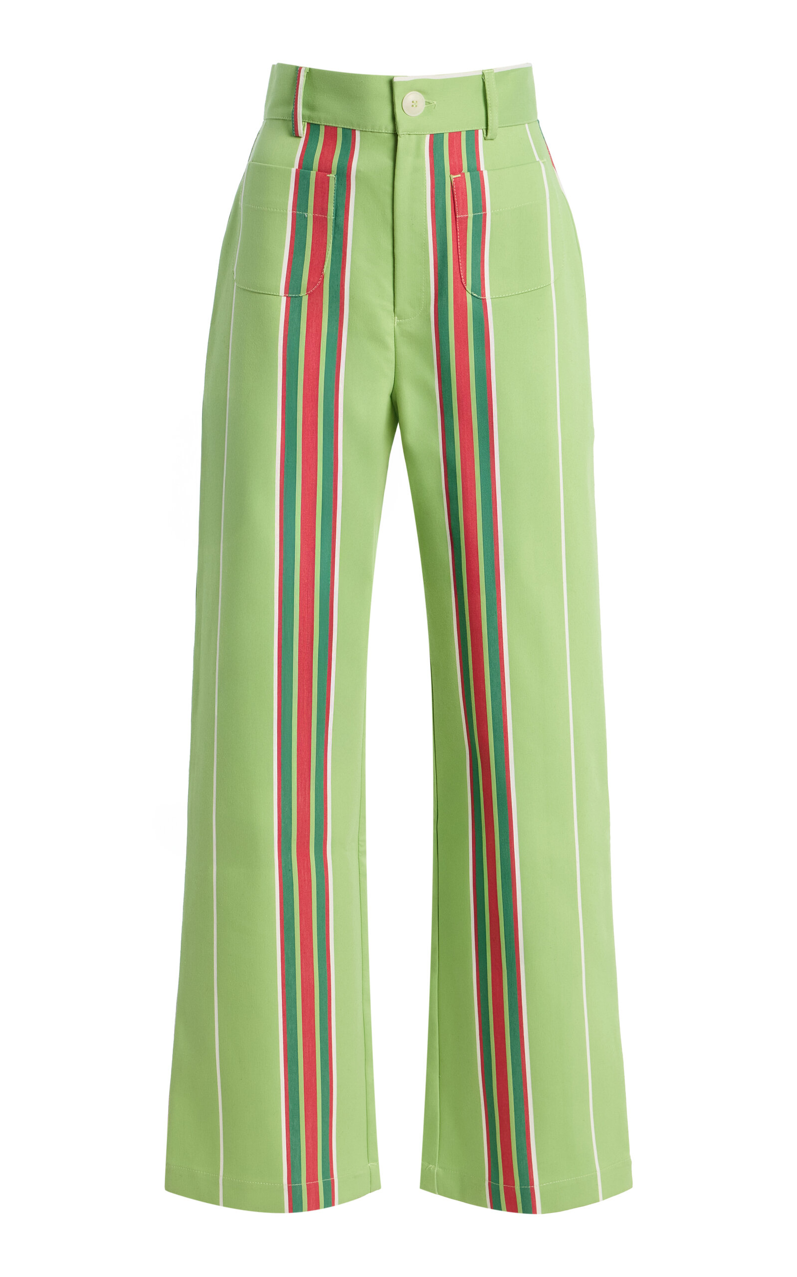 LA VESTE Exclusive La Isla Pippi Cotton Straight-Leg Pants