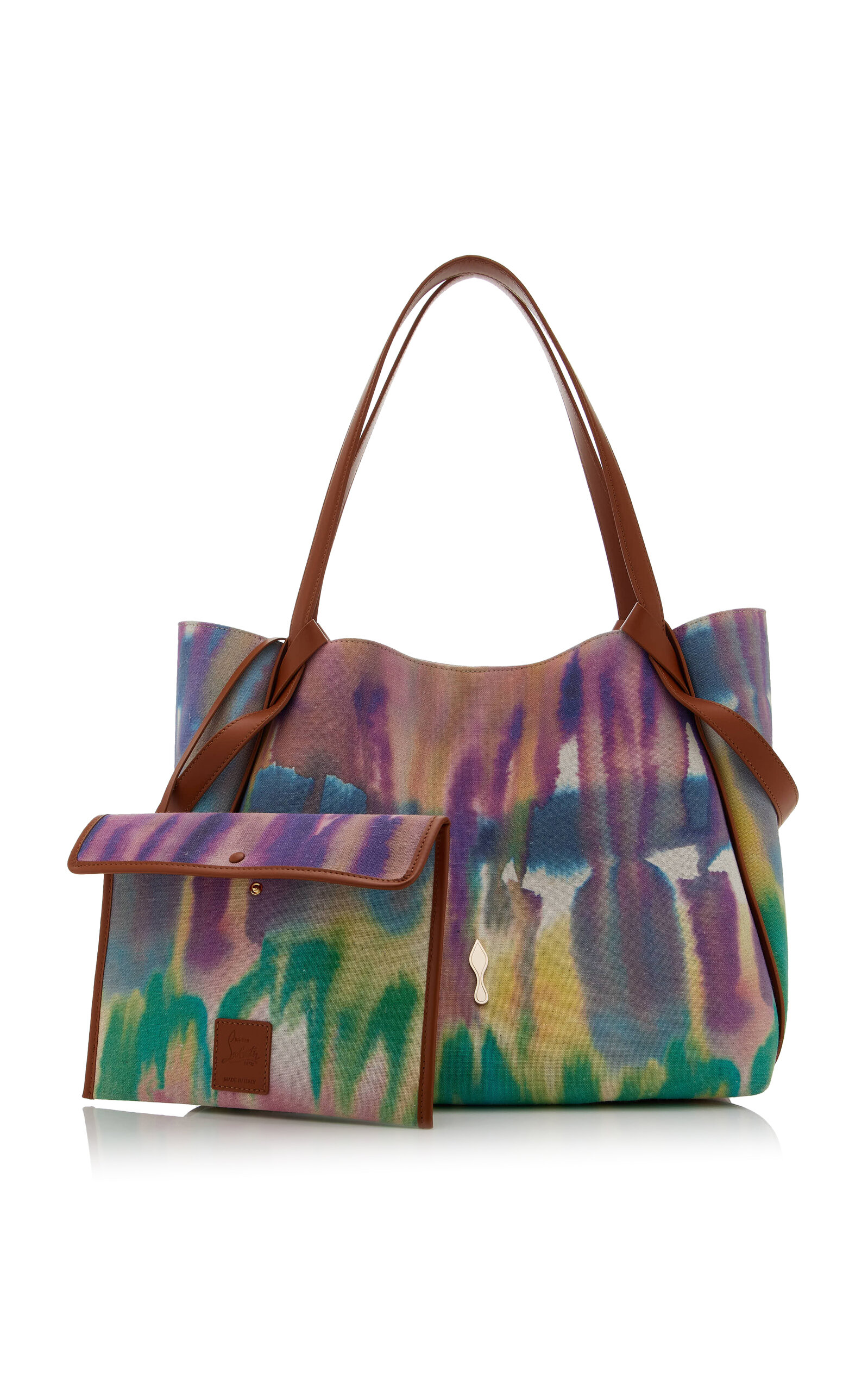 Christian Louboutin Bettina Large Tie-Dyed Canvas Tote Bag - Moda Operandi