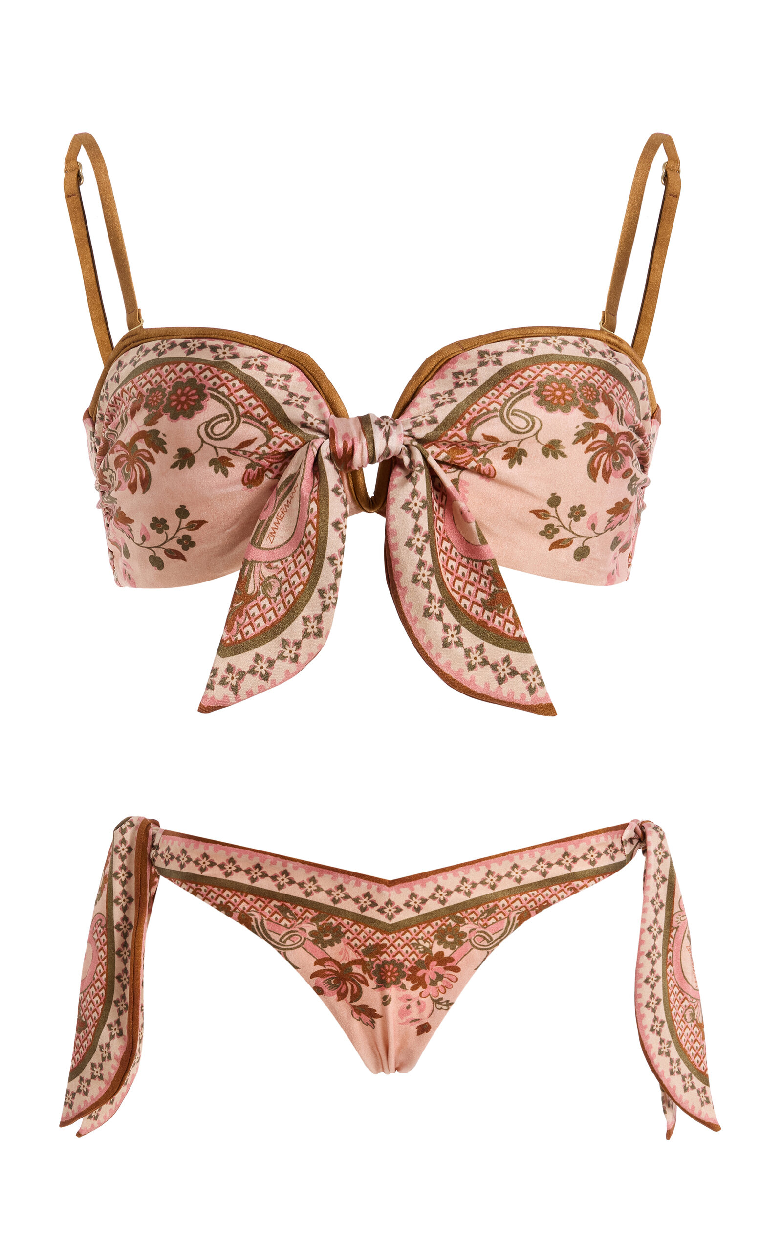 Zimmermann Aster Scarf-detailed Bikini In Multi