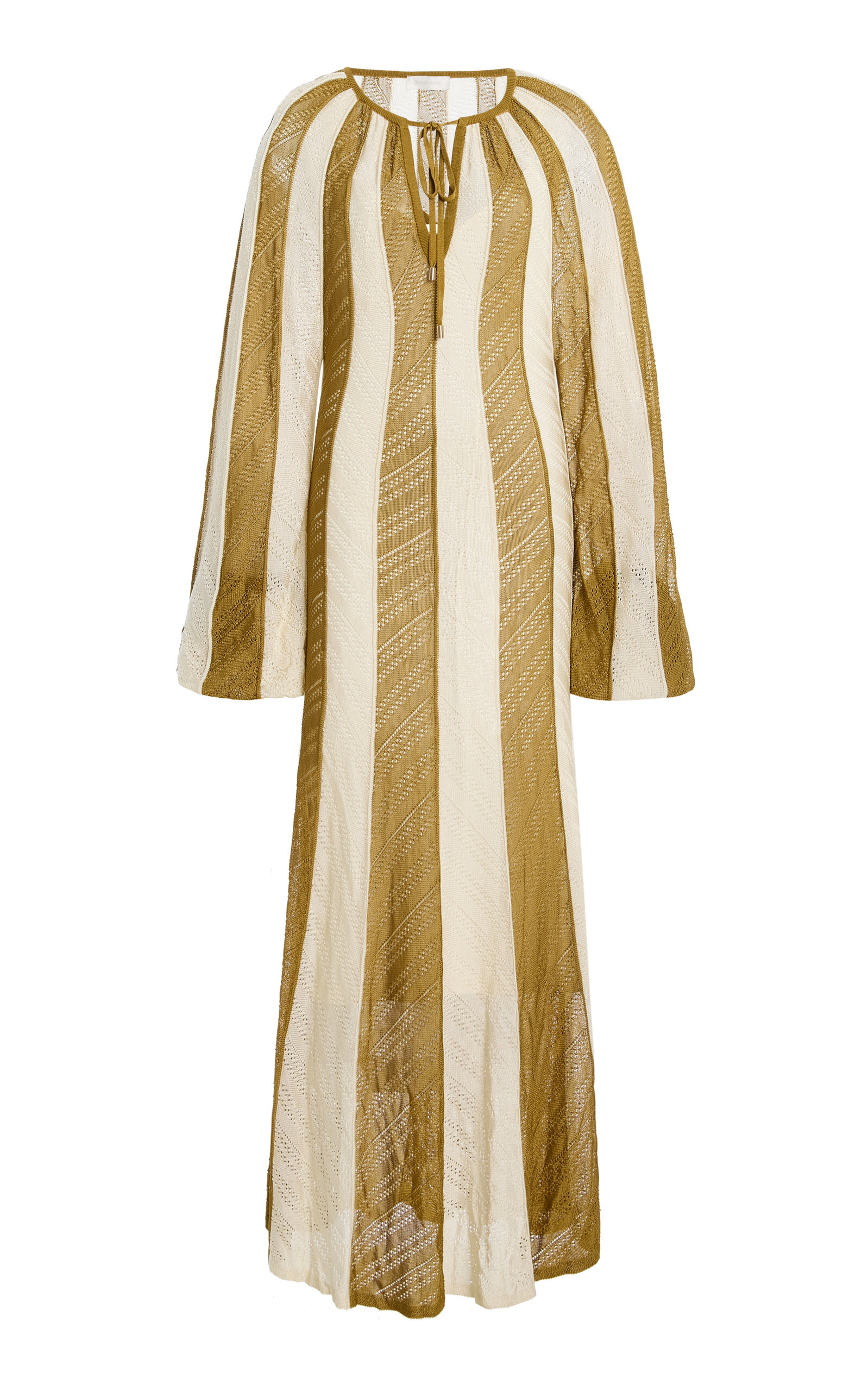 Zimmermann Mahon Knitted Cotton Maxi Dress - Moda Operandi