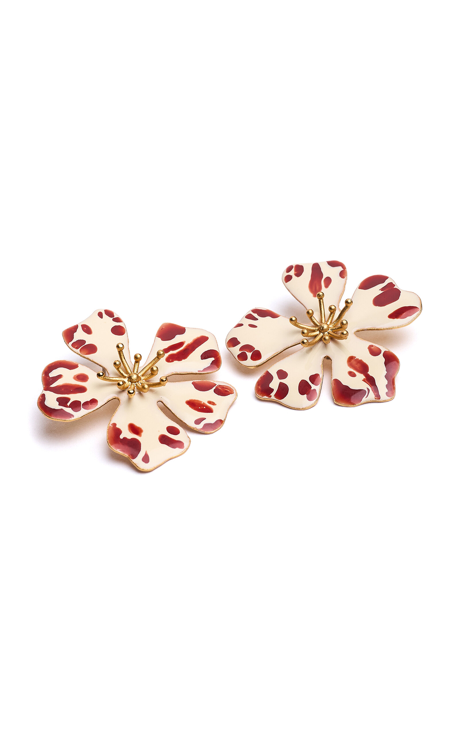 Sara Y Flora Butter Aurora Maxi Studs In Gold