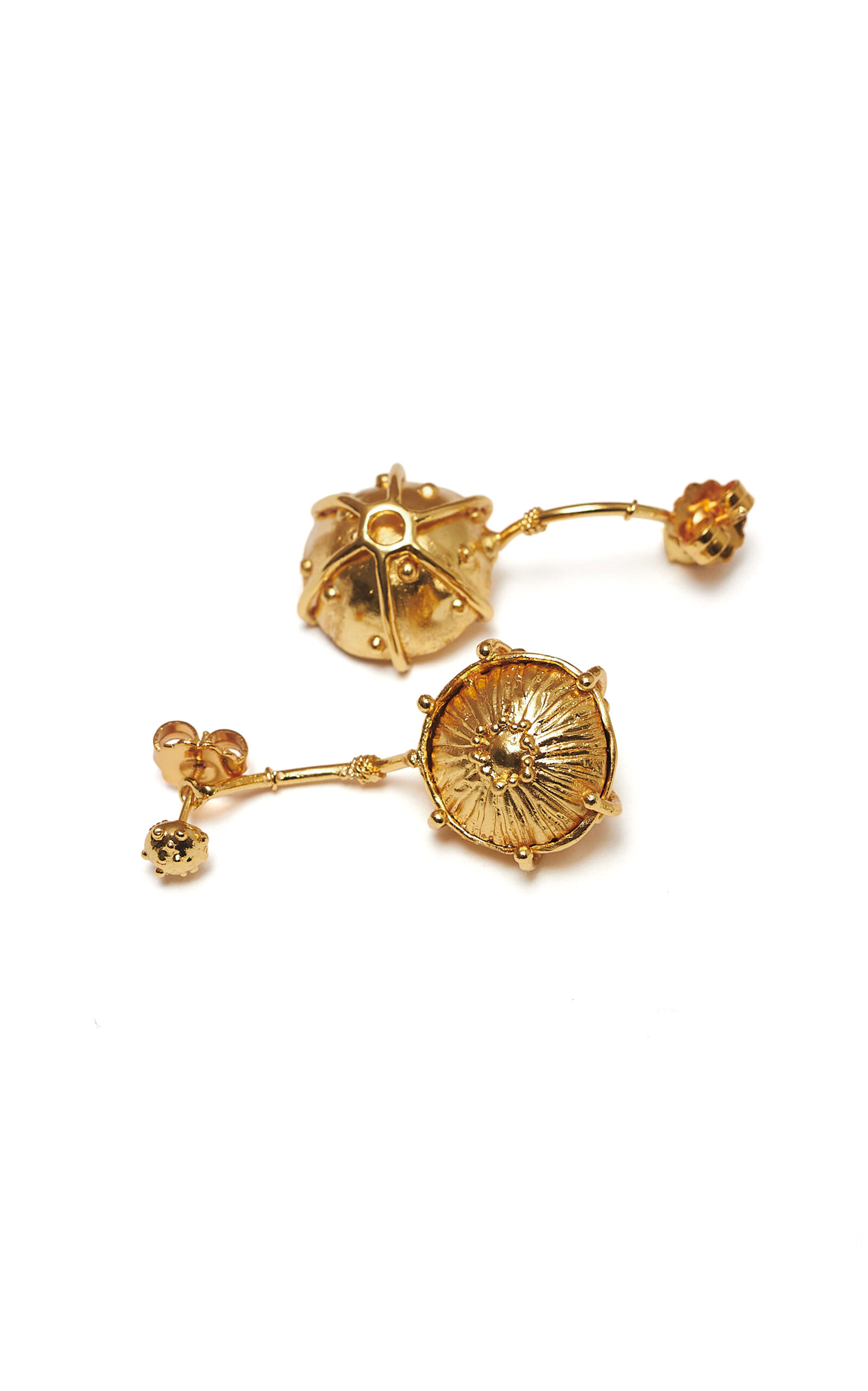 Sara Y Flora Maxi Sombrerito Earrings In Gold