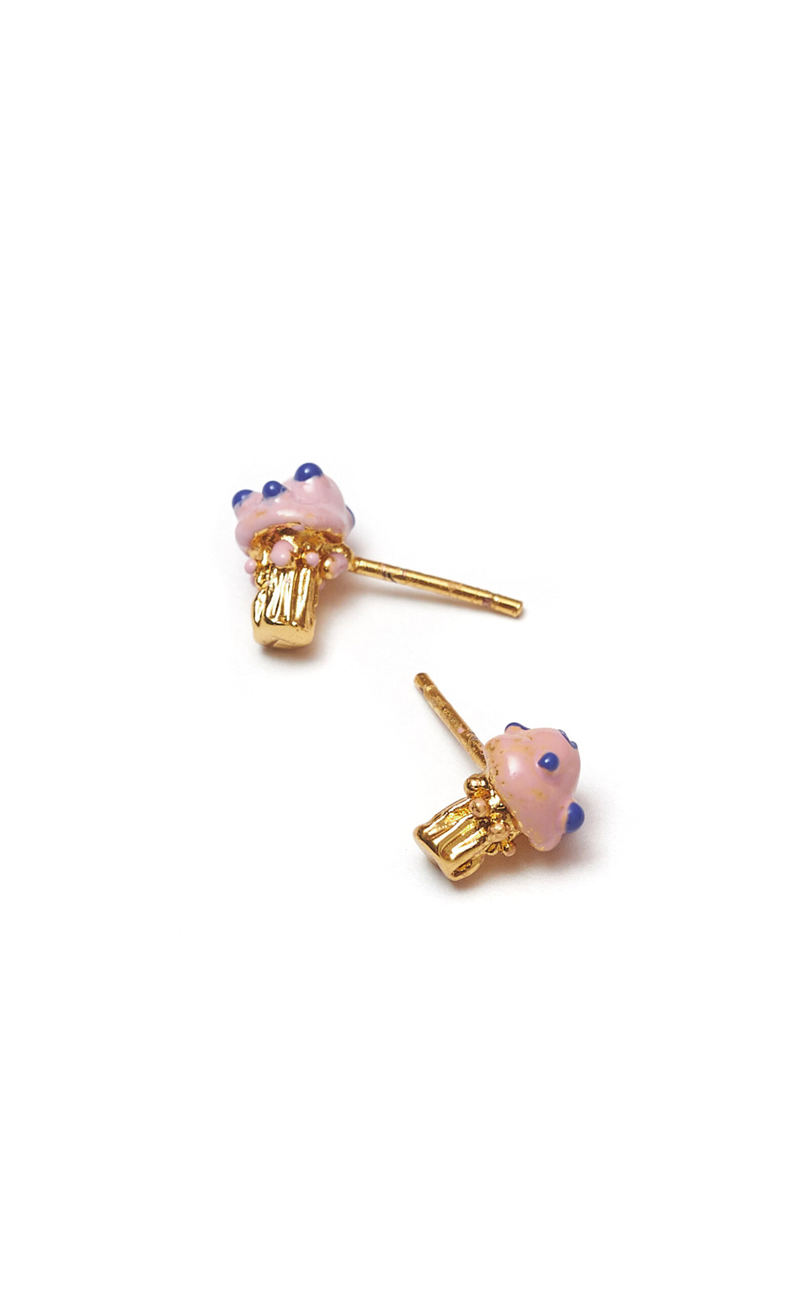 Sara Y Flora Rose Seticas Earrings In Gold