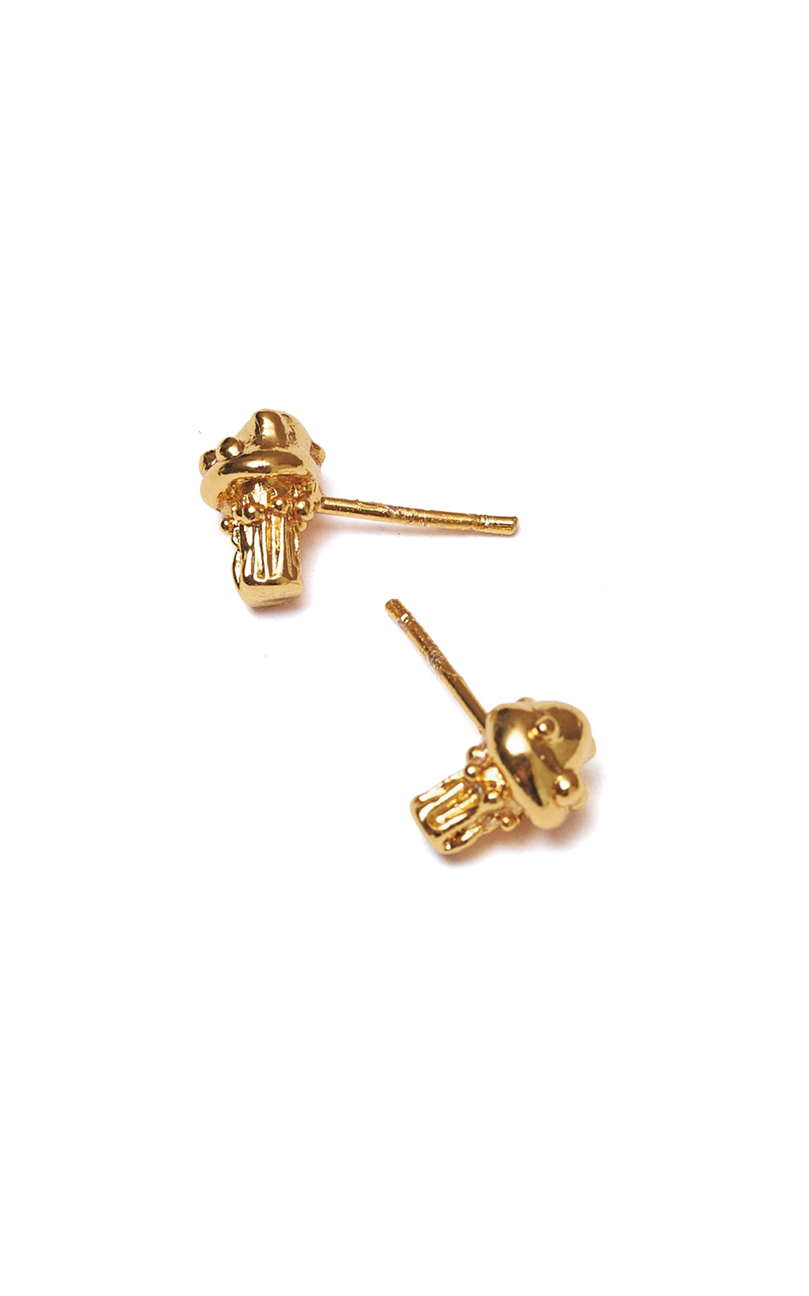 Sara Y Flora Seticas Earrings In Gold