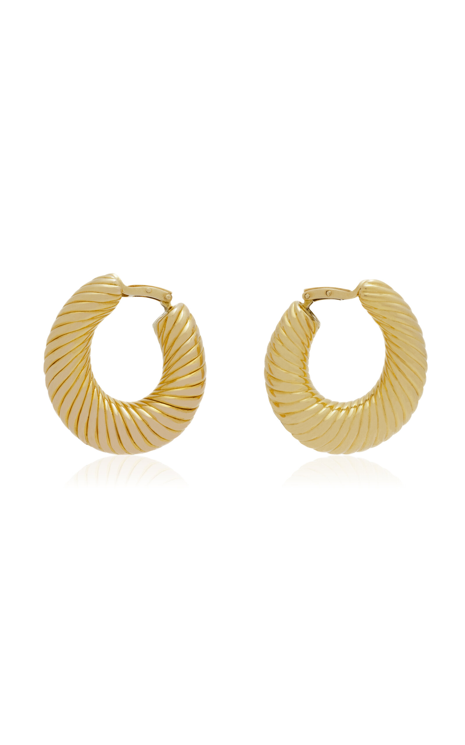 Stephanie Windsor 18k Yellow Gold  Van Cleef And Arpels Hoop Earrings