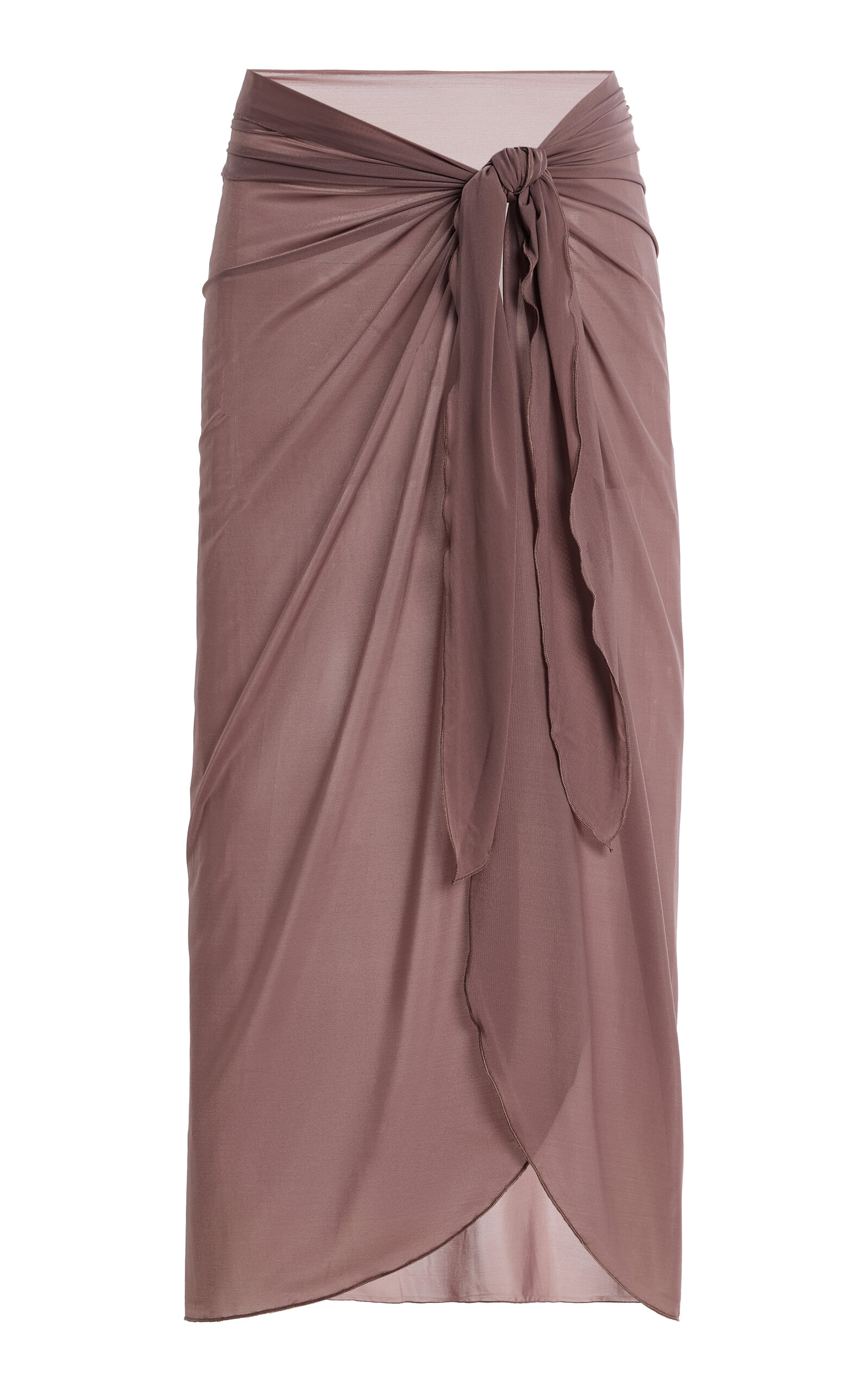 Meridian Swimwear Exclusive La Isla Meridian Maxi Sarong In Brown