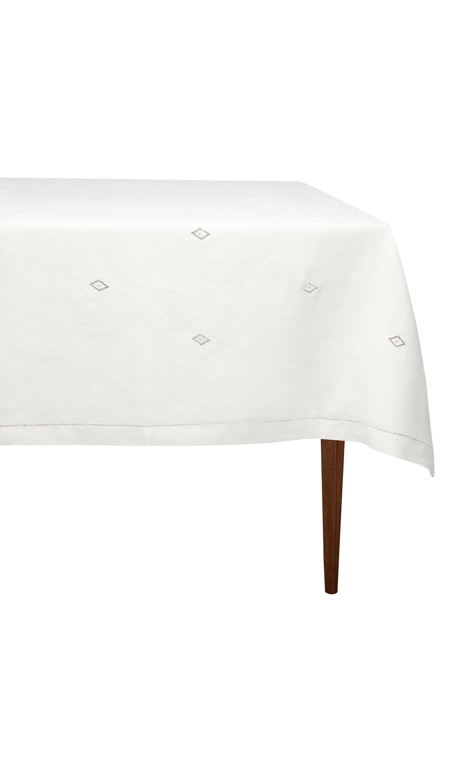 The Levant Shop The Artemis Tablecloth; White