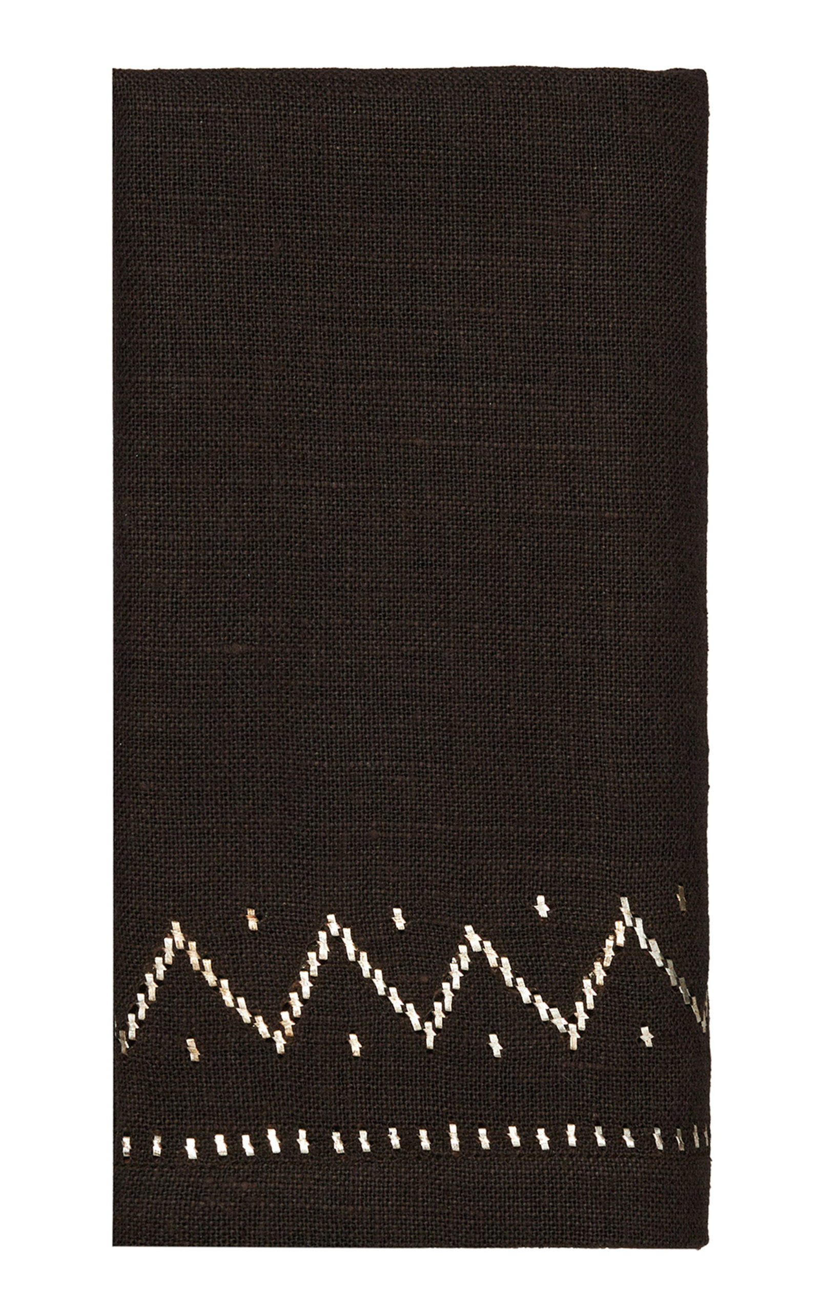 The Levant Shop The Palmyra Sky Napkin; Tobacco In Brown