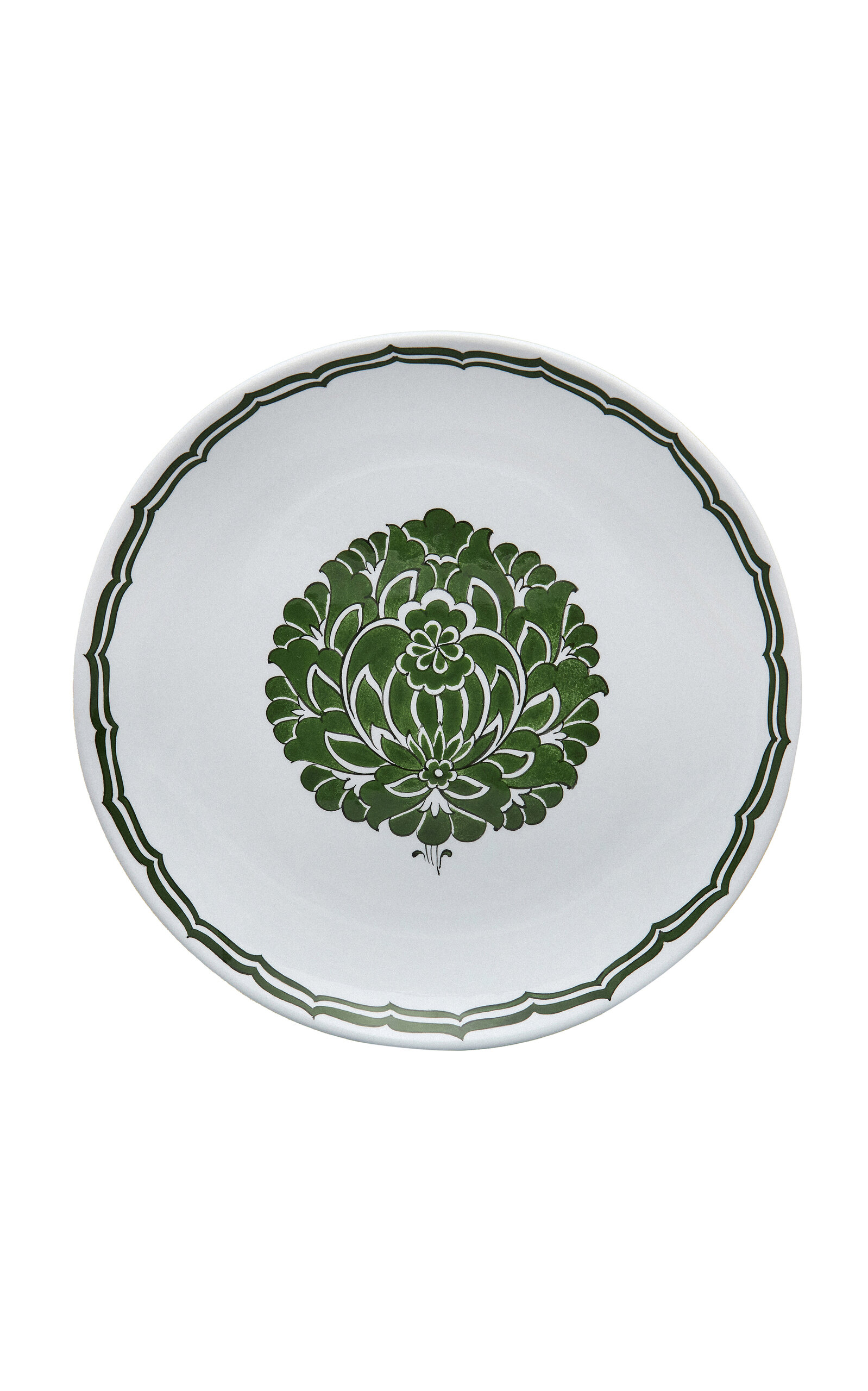 The Levant Shop The Lotus Dessert Plate; Green In Multi