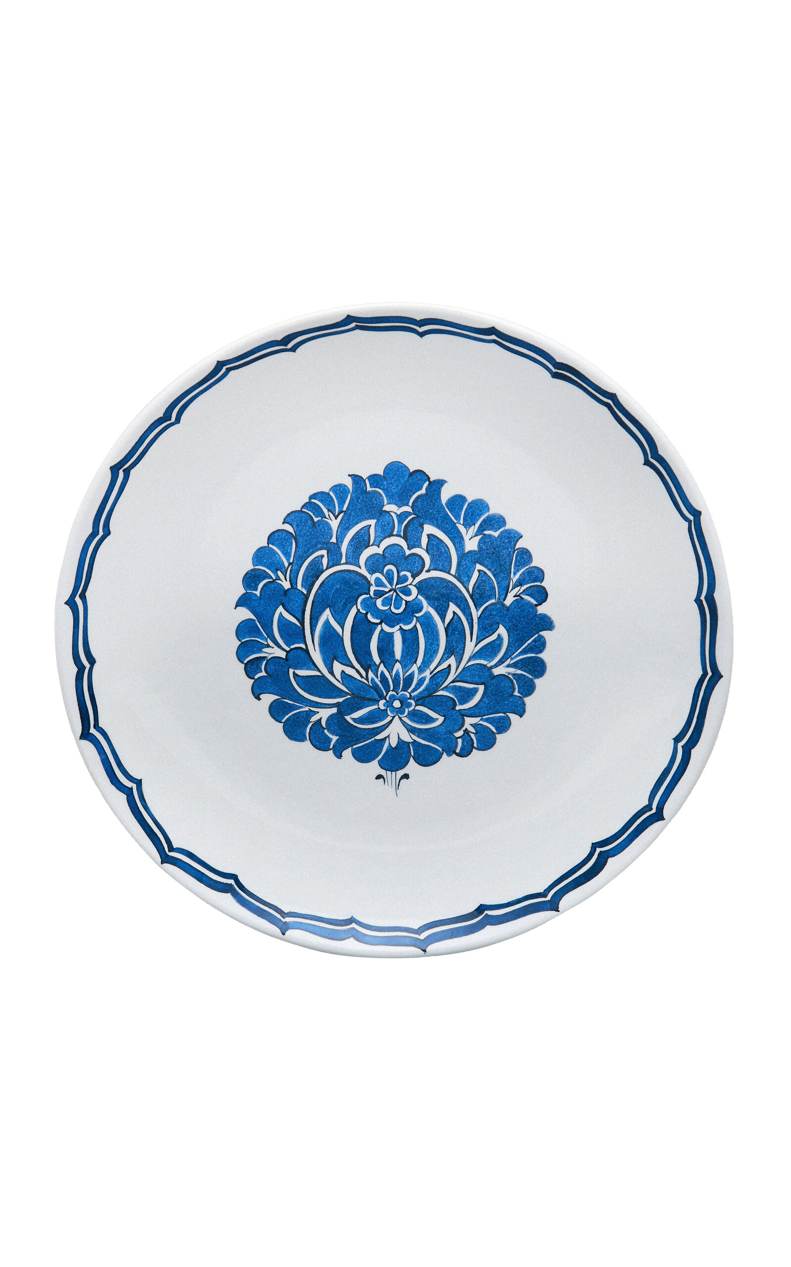 The Levant Shop The Lotus Dessert Plate; Blue