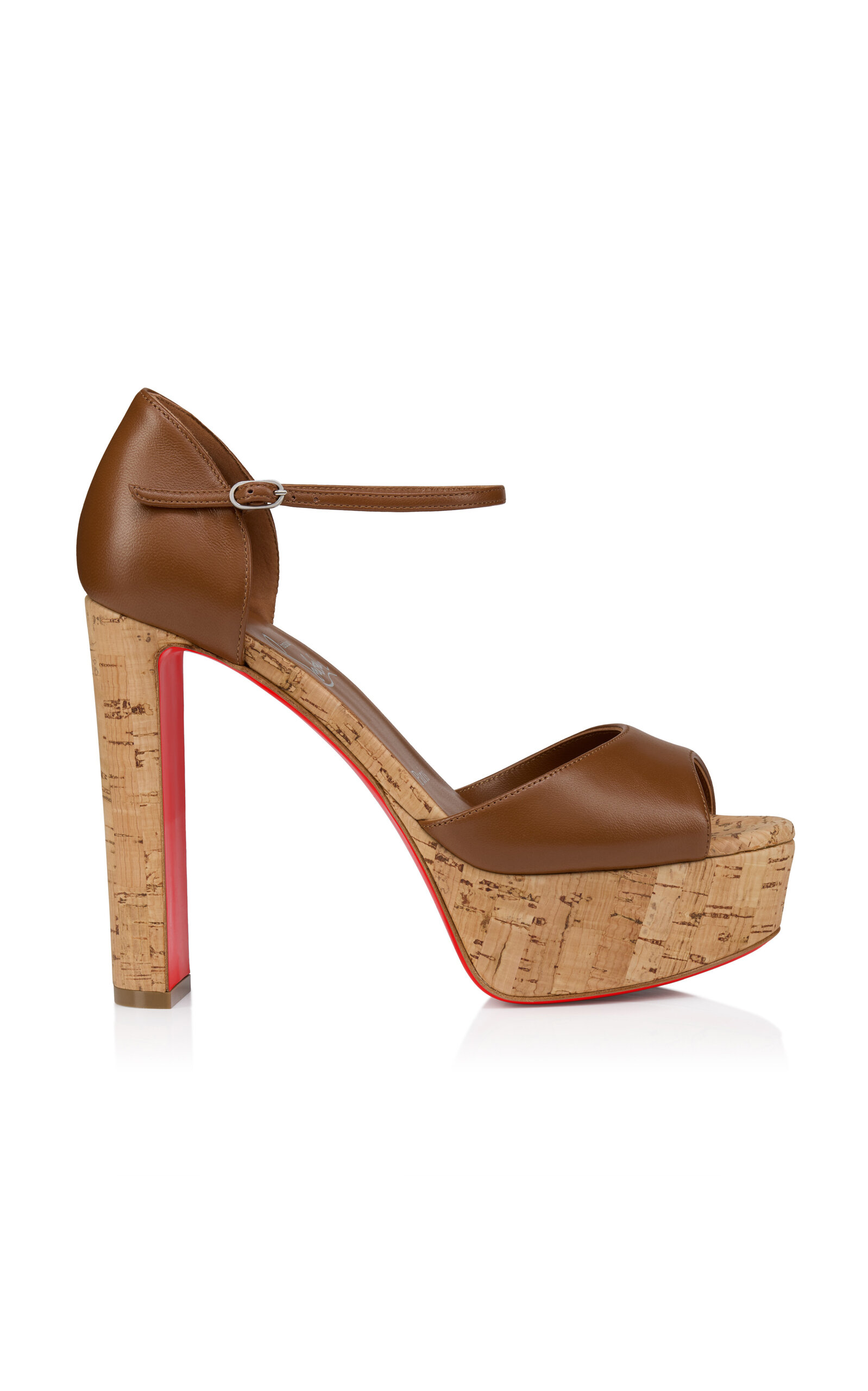 Christian Louboutin Sandaloo 130mm Leather Platform Sandals