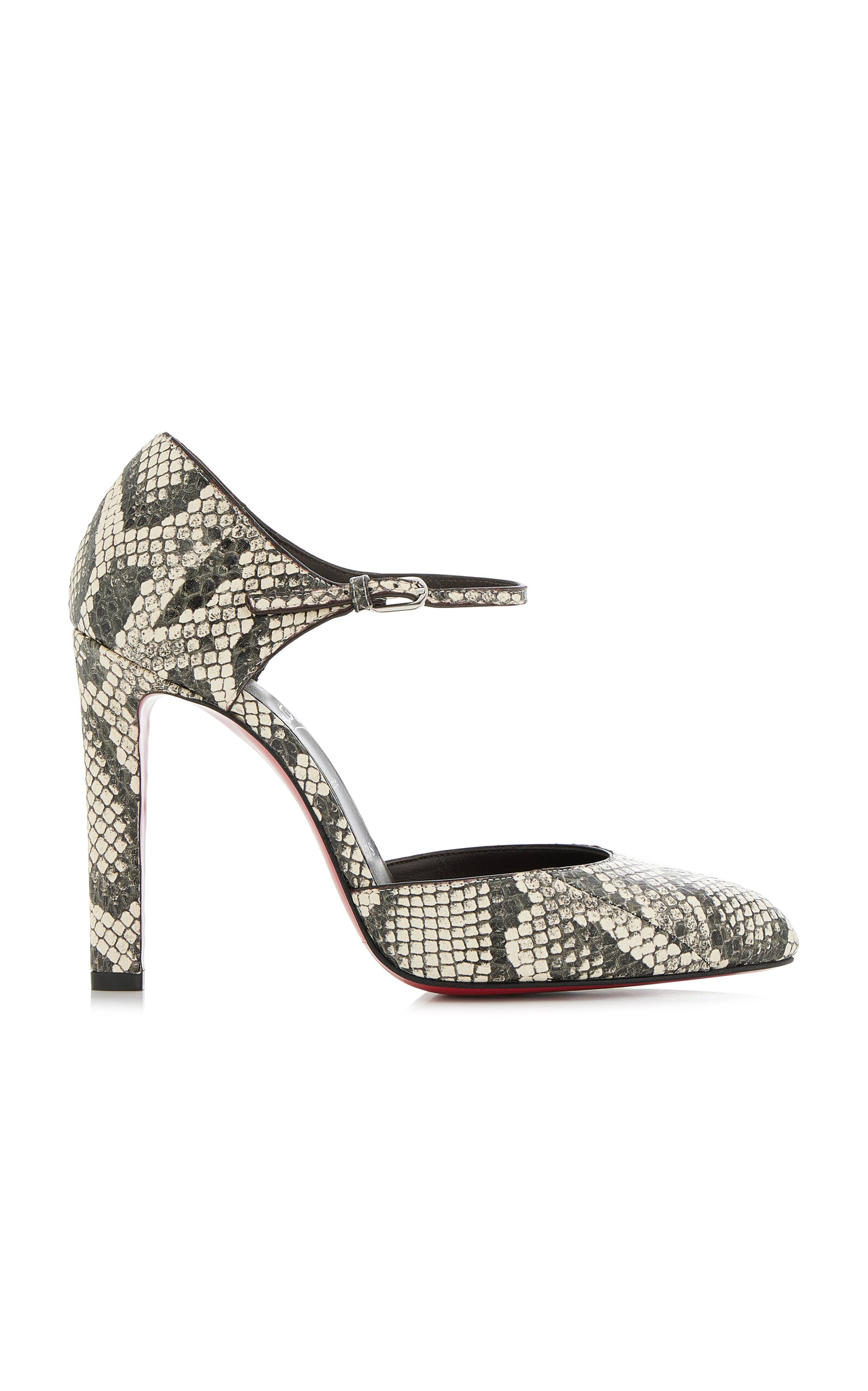 Christian Louboutin Fanny Demie 100mm Snake-Effect Leather Pumps - Moda Operandi