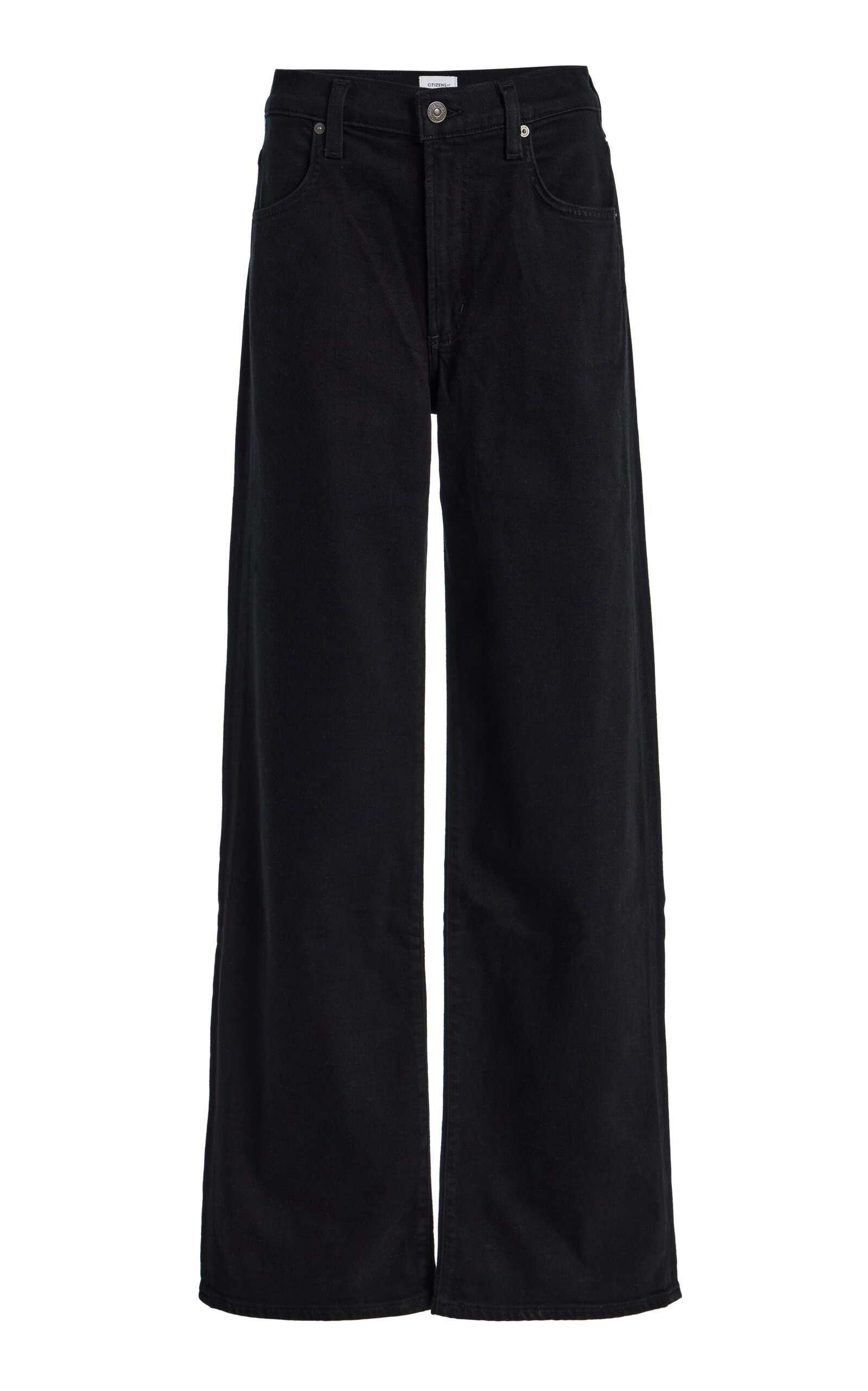 Citizens of Humanity Annina Cashmere-Denim High-Rise Straight-Leg Jeans