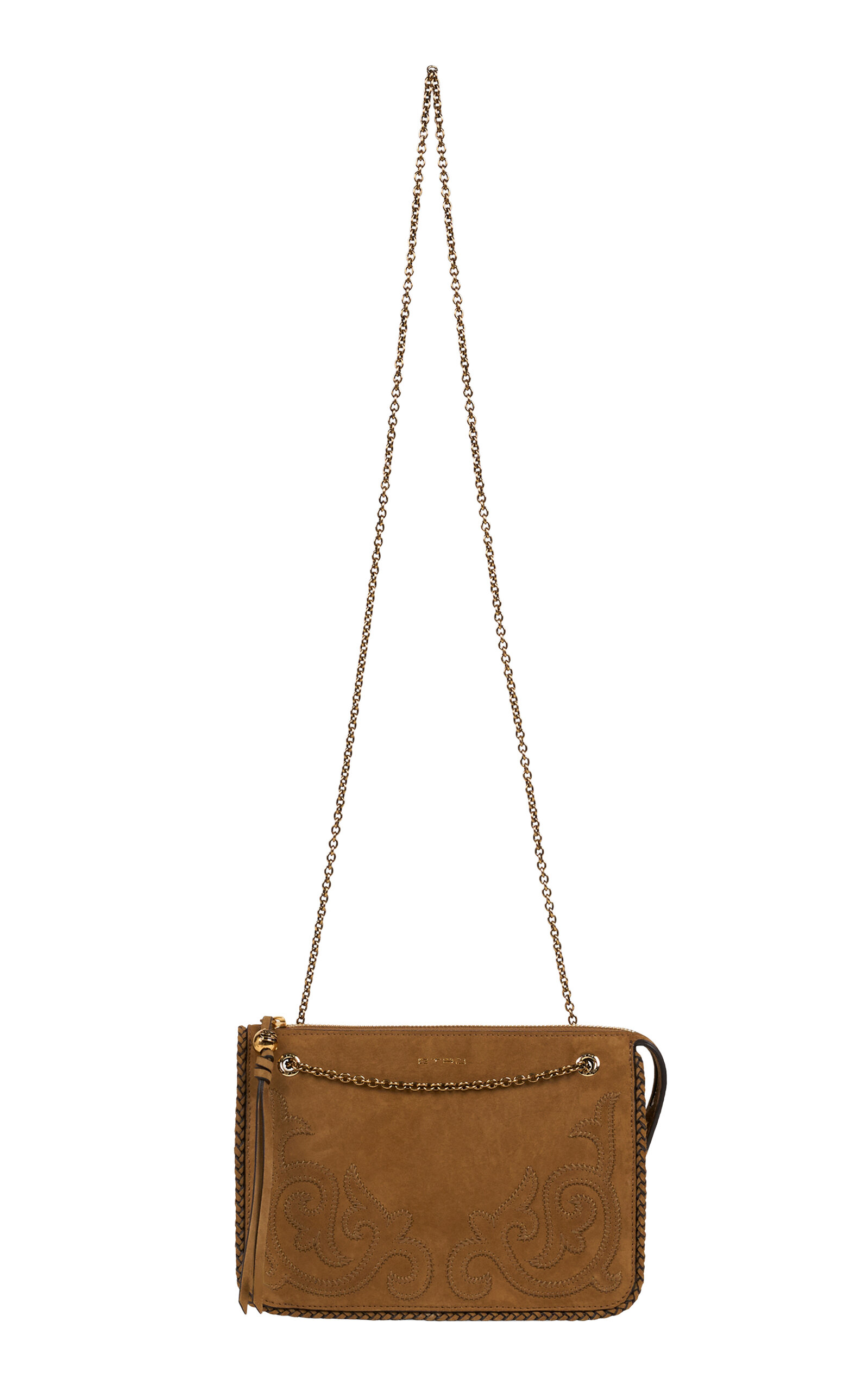 Etro Patch Suede Crossbody Clutch