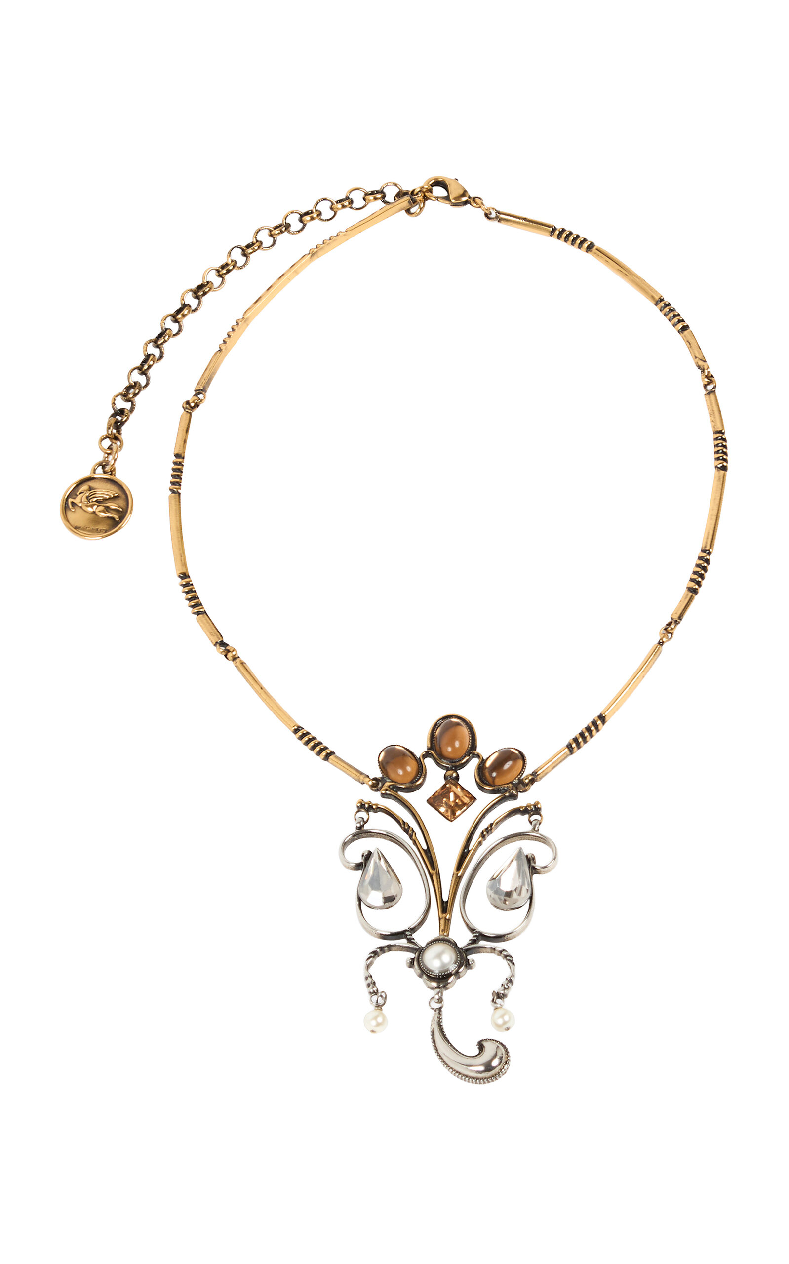 Etro Cammeo Light Necklace In Gold