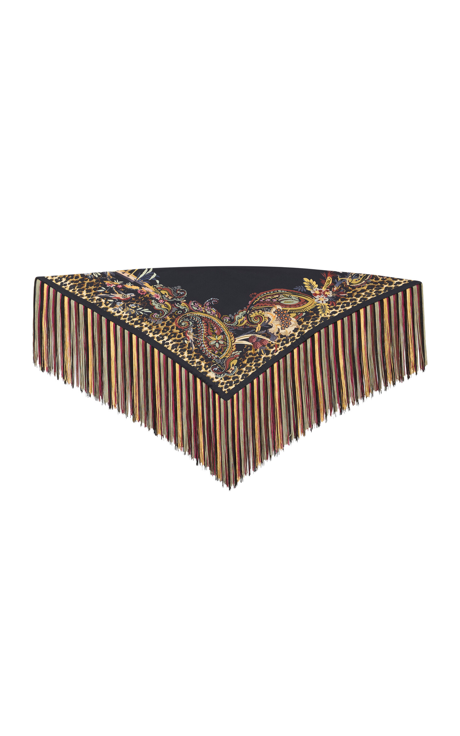 Etro Foulard With Fringe In Black