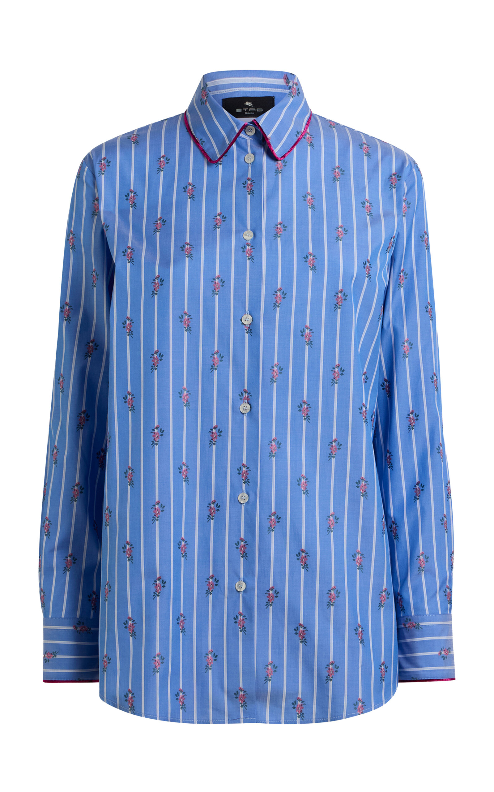 Etro Striped Cotton Button-Up Shirt