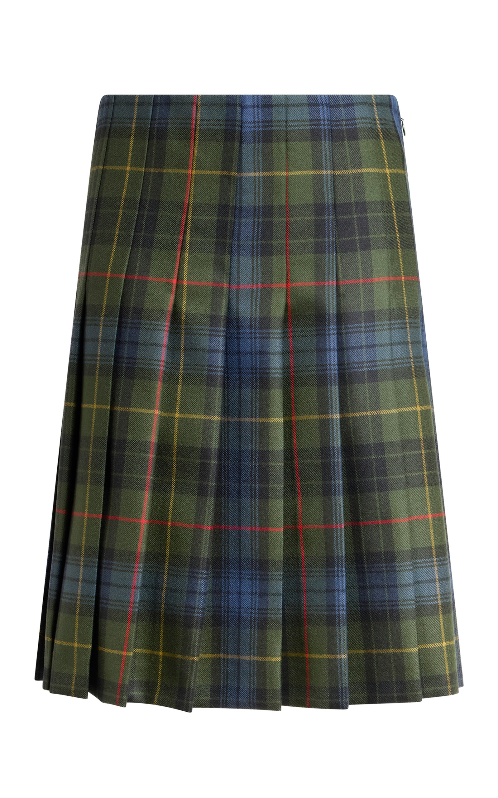 Etro Plaid Wool Knee-length Skirt In Multi