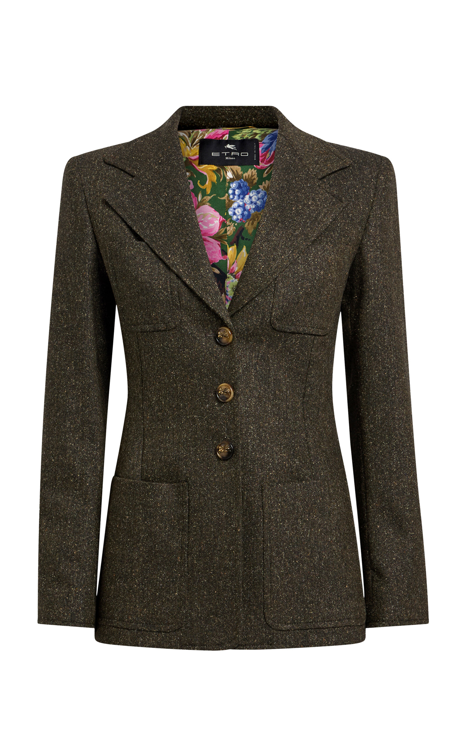 Etro Tailored Wool-Blend Blazer