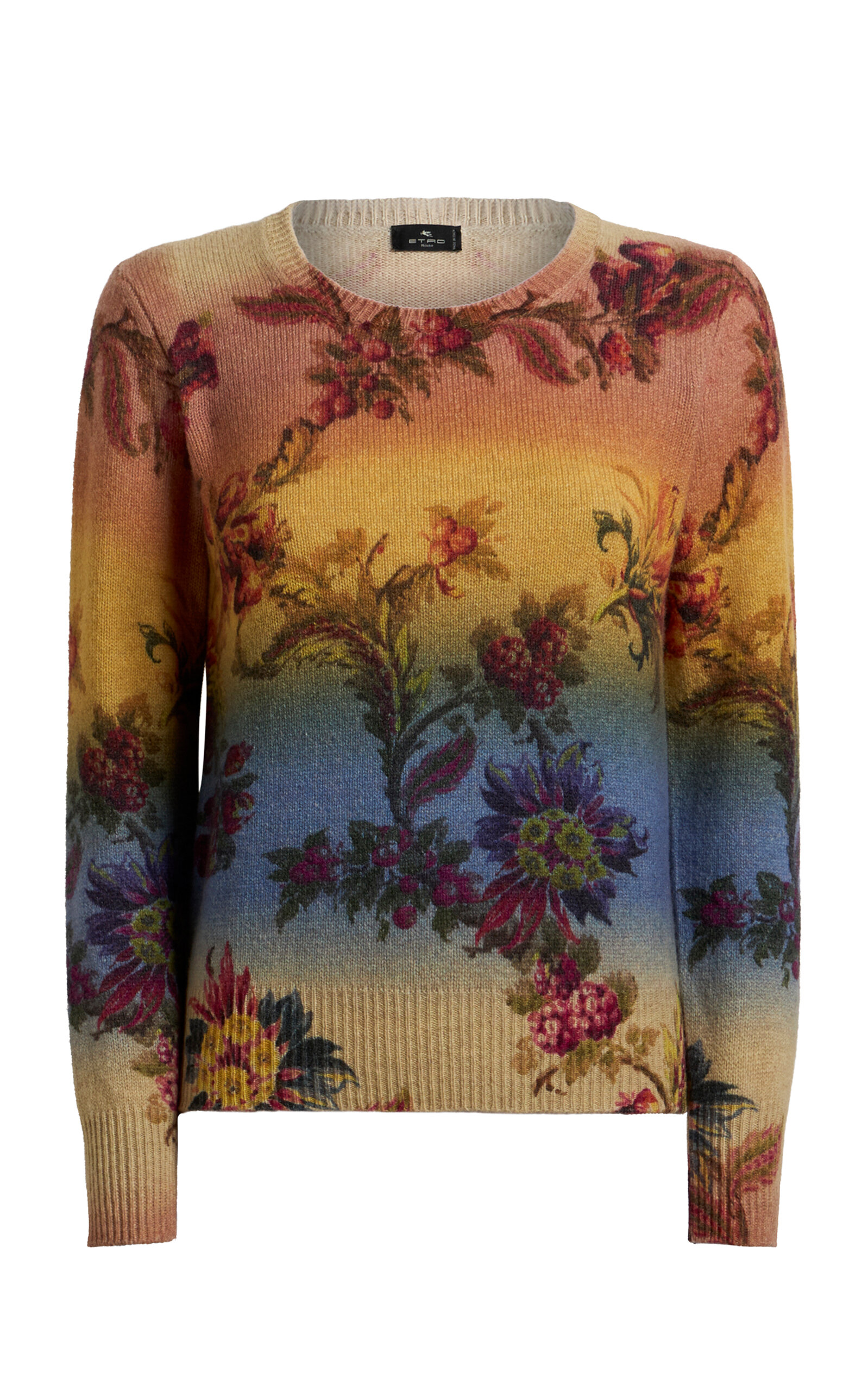 Etro Graphic Wool Sweater In Multi