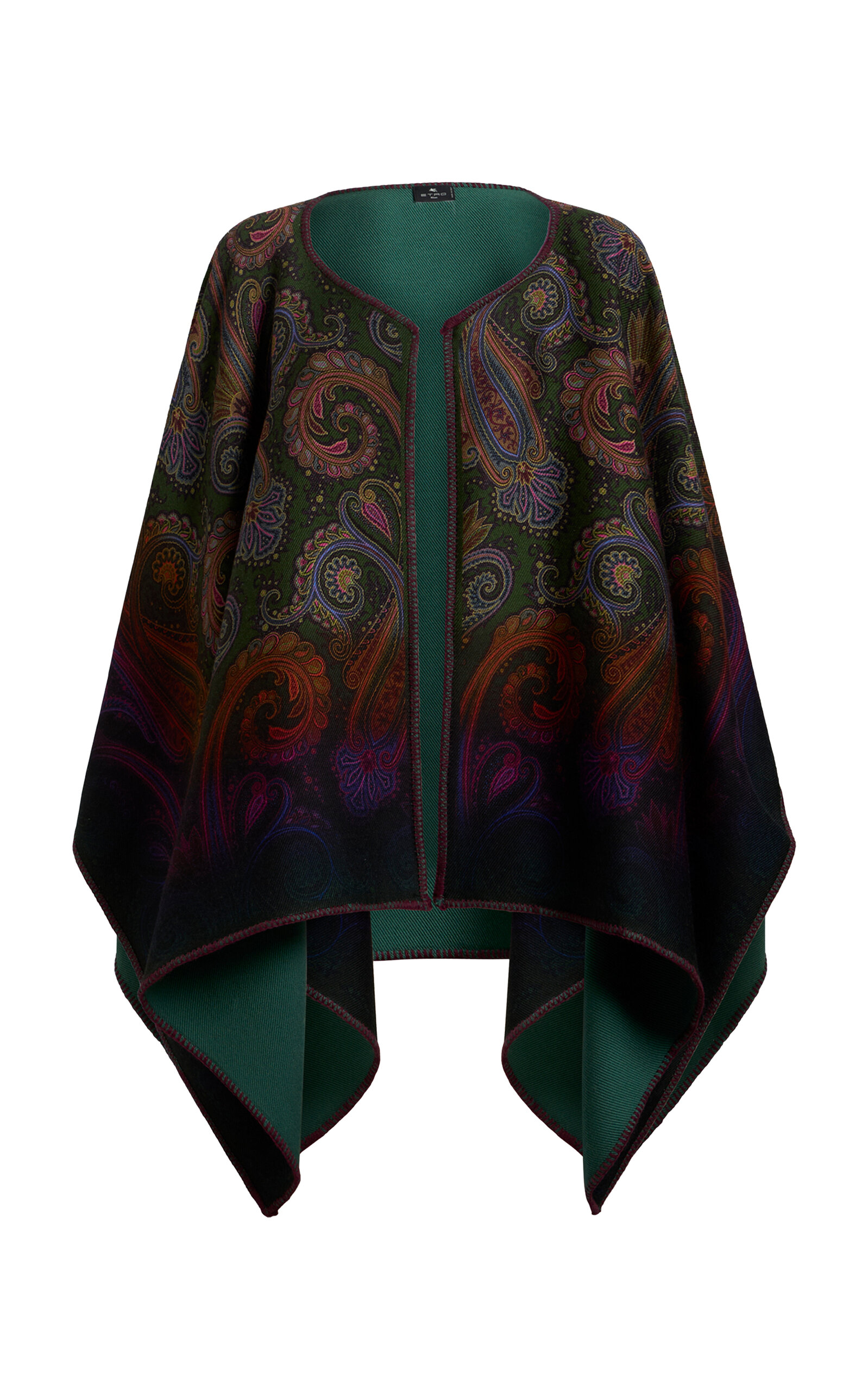 Etro Reversible Cape In Multi