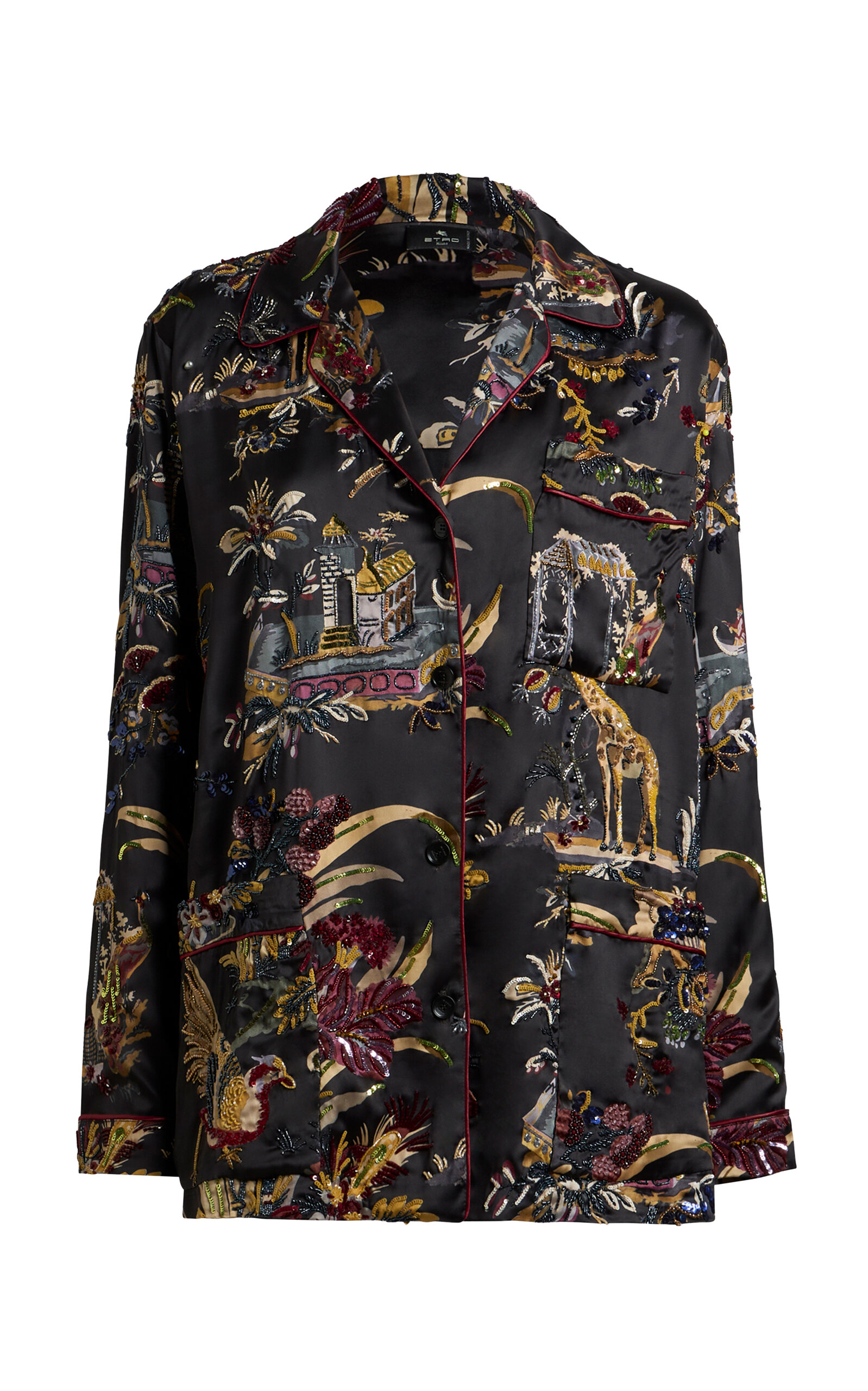 Etro Relaxed Printed Top In Multi