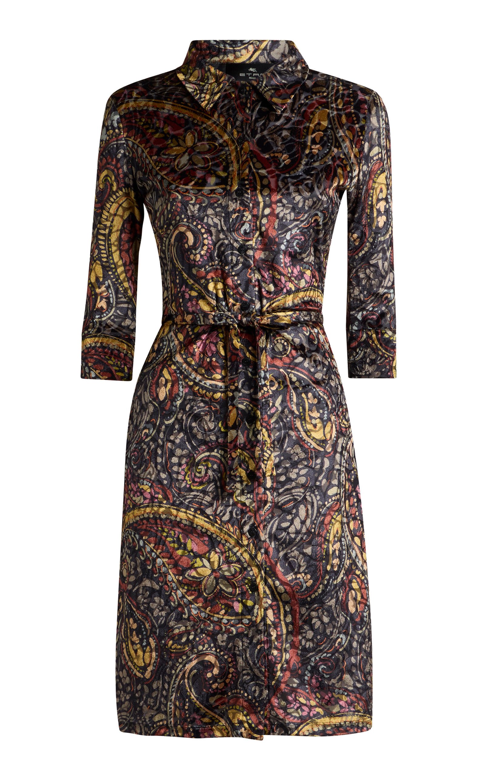 Etro Patterned Mini Dress In Multi