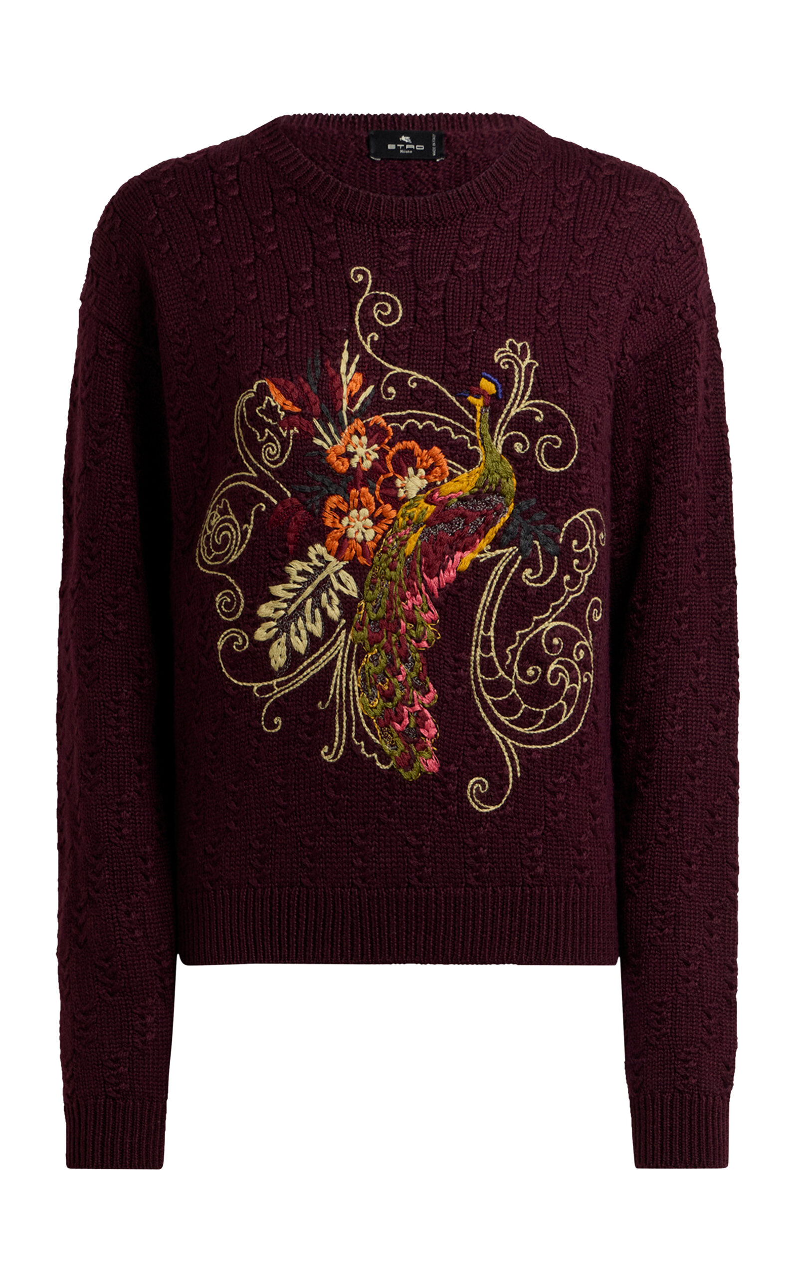 Etro Cropped Cashmere-Blend Sweater