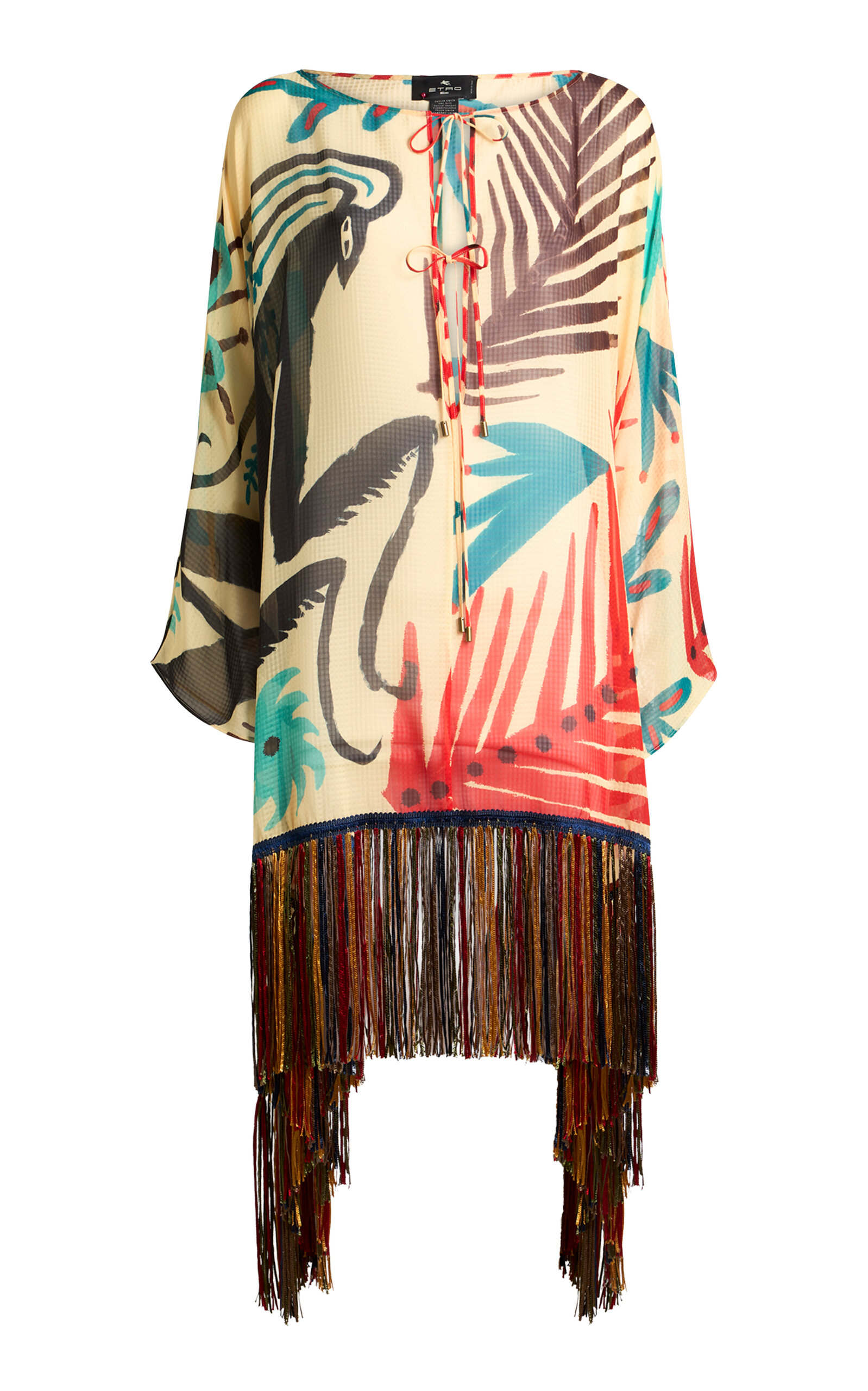 Etro Fringed Cover-up In Multi